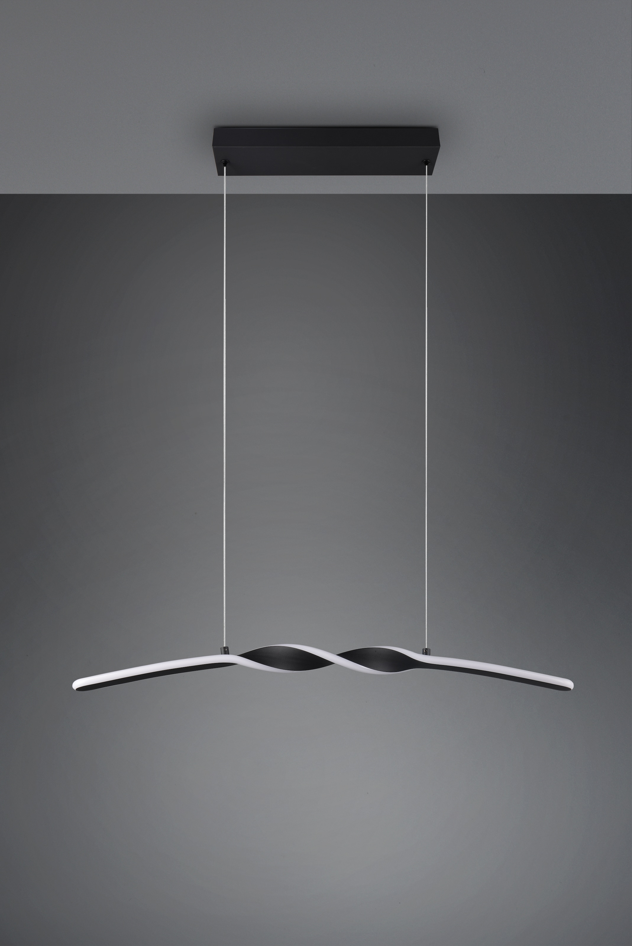 REALITY Leuchten LED Pendelleuchte »GINKO, Hängeleuchte LED 18W 1980 Lumen 3000K warmweiß« LED-Board 1 Stk. Warmweiß Hängelampe Esszimmer, höhenverstellbar bis max 150cm, Breite 79 cm