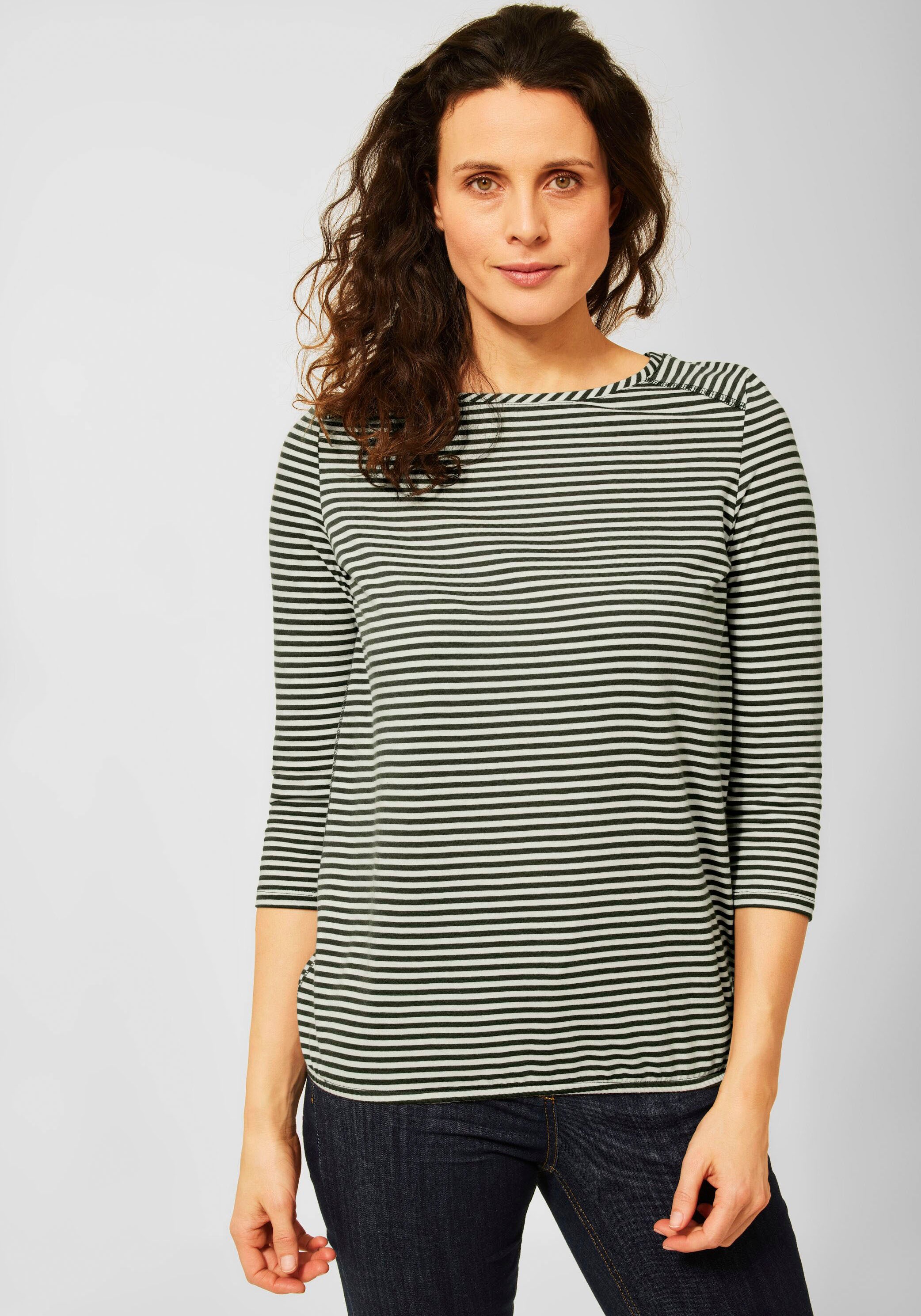 Cecil 3/4-Arm-Shirt, mit elastischem Saum