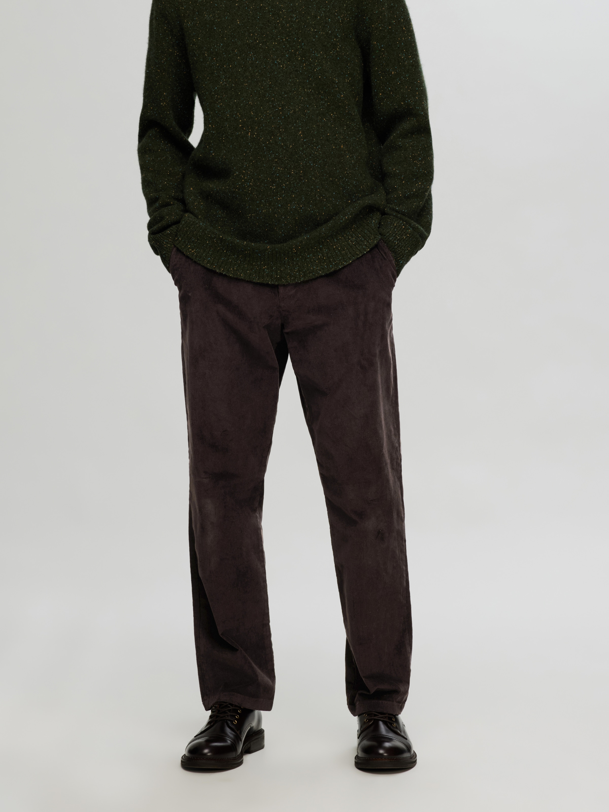 SELECTED HOMME Chinohose »SLH196-STRAIGHT MILES CORD PANTS W NOOS«