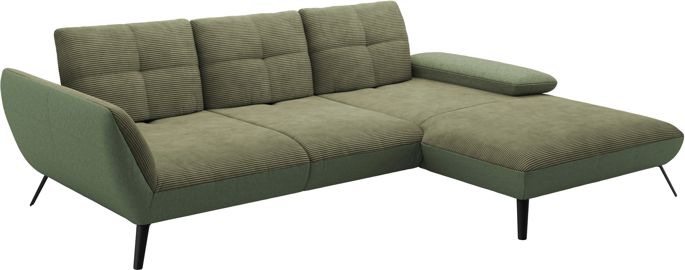 Places of Style Ecksofa »Mikado L-Form«, inkl. Sitztiefenverstellung und Armteilverstellung