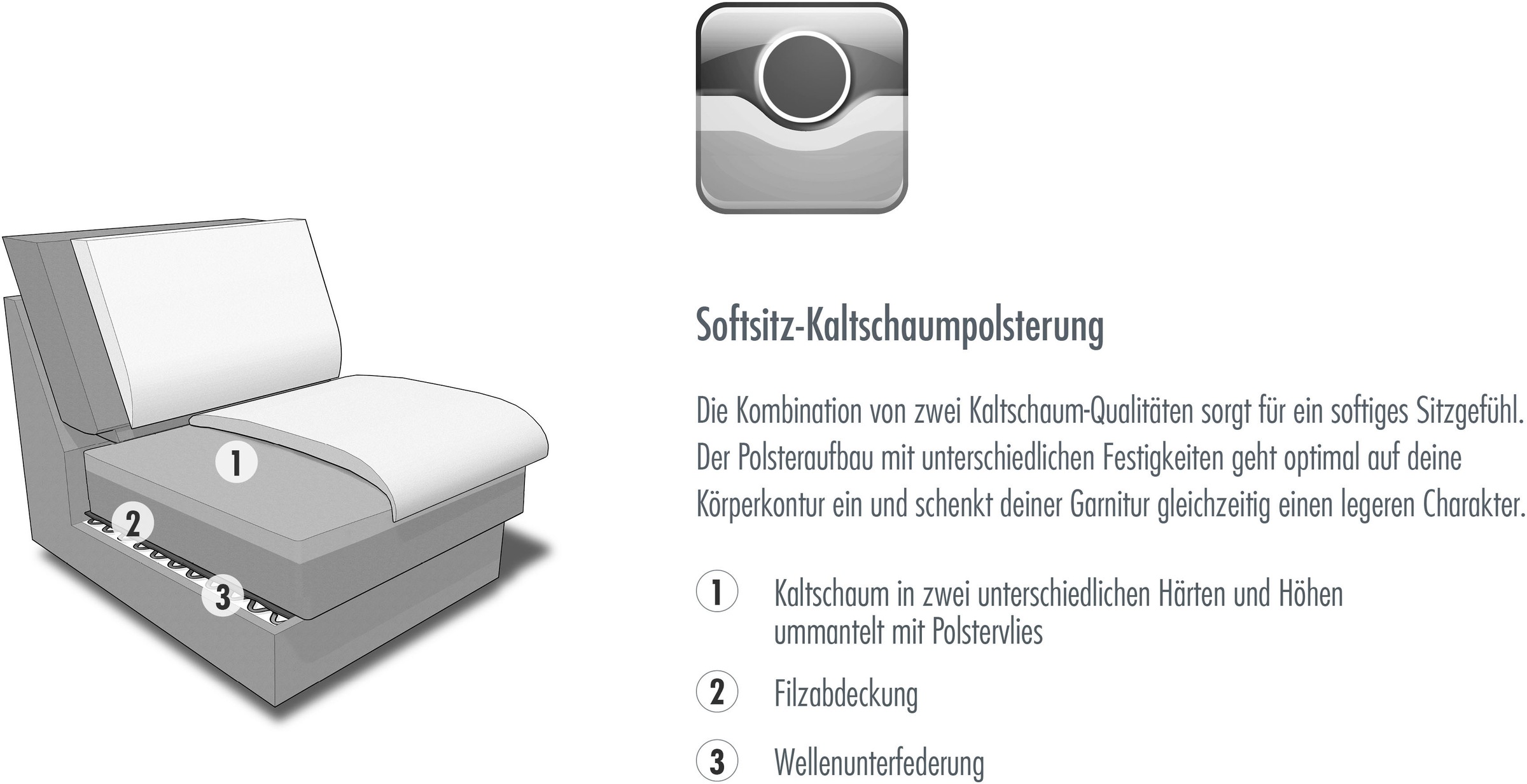 Die PlanBar Ecksofa »MP-IN24031« SoftSitz-Kaltschaumpolsterung, wahlweise mit motorischer Vorziehbank