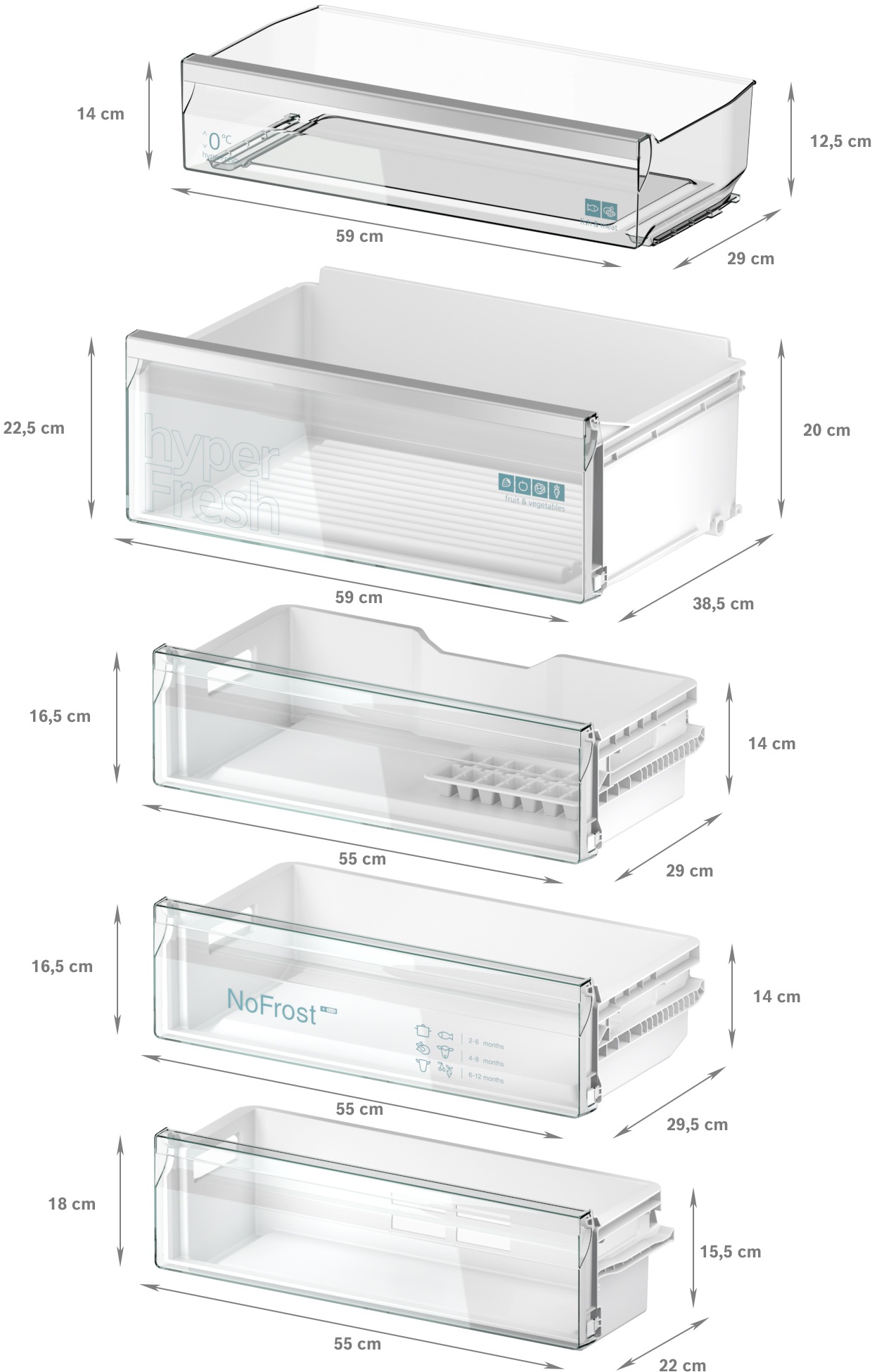 SIEMENS Einbaukühlgefrierkombination iQ300 »KB96NVFE0«