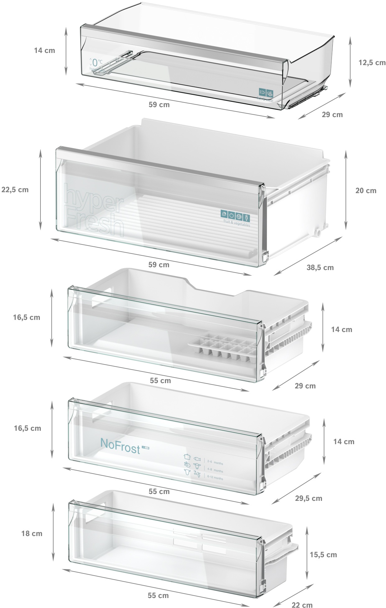 SIEMENS Einbaukühlgefrierkombination »KB96NVFE0«, KB96NVFE0, 193,5 cm hoch, 70,8 cm breit