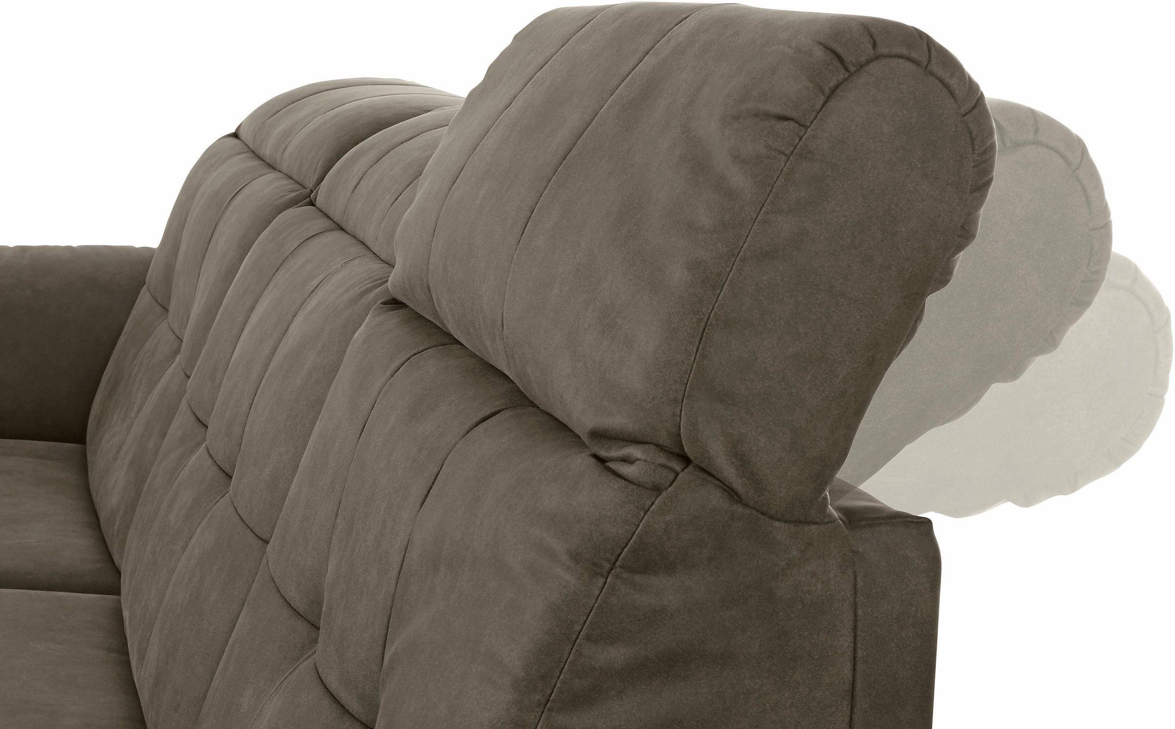 Places of Style Ecksofa »Manhattan L-Form«, 2 Sitze mit elektrischer Relaxfunktion, verstellbare Armlehnen