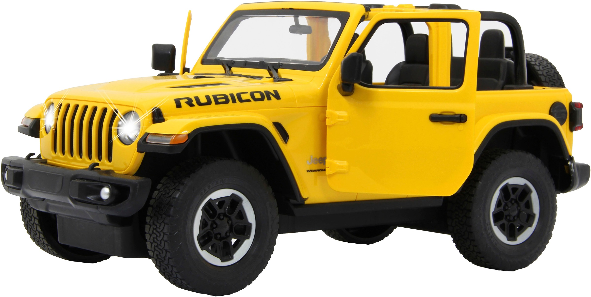 Jamara RC-Auto »Deluxe Cars, Jeep Wrangler JL, 1:14, gelb, 2,4GHz«, mit LED-Licht