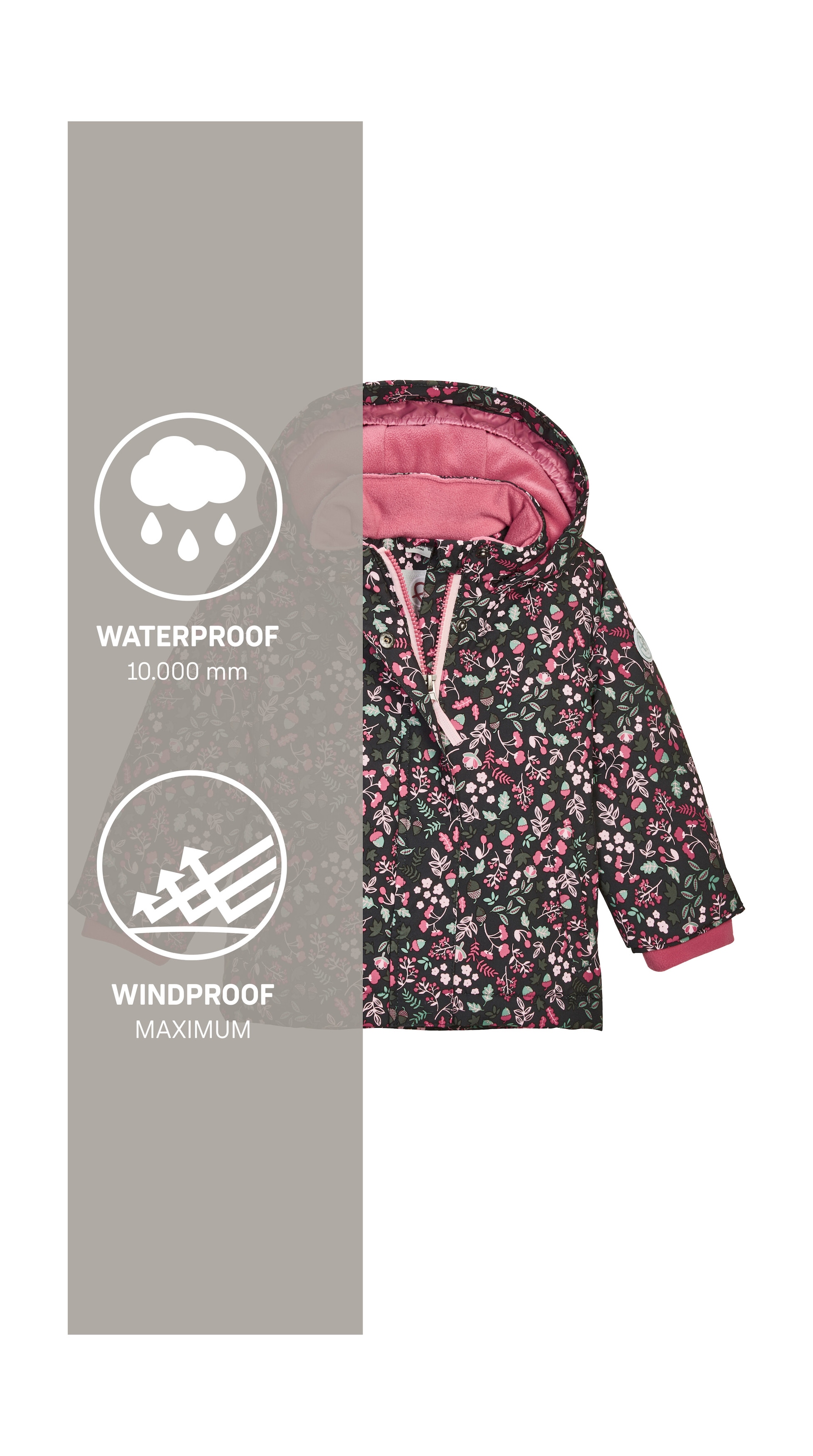 first instinct by killtec Funktionsjacke »FIOW 13 MNS JCKT«, Wasserdichte Funktionsjacke mit verlängerbaren Ärmeln und Fleece.
