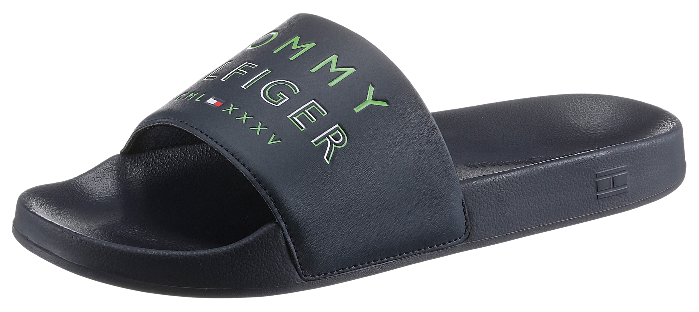 Tommy Hilfiger Pantolette »HILFIGER EMBOSSED POOL SLIDE«, mit Logoschriftzug kaufen