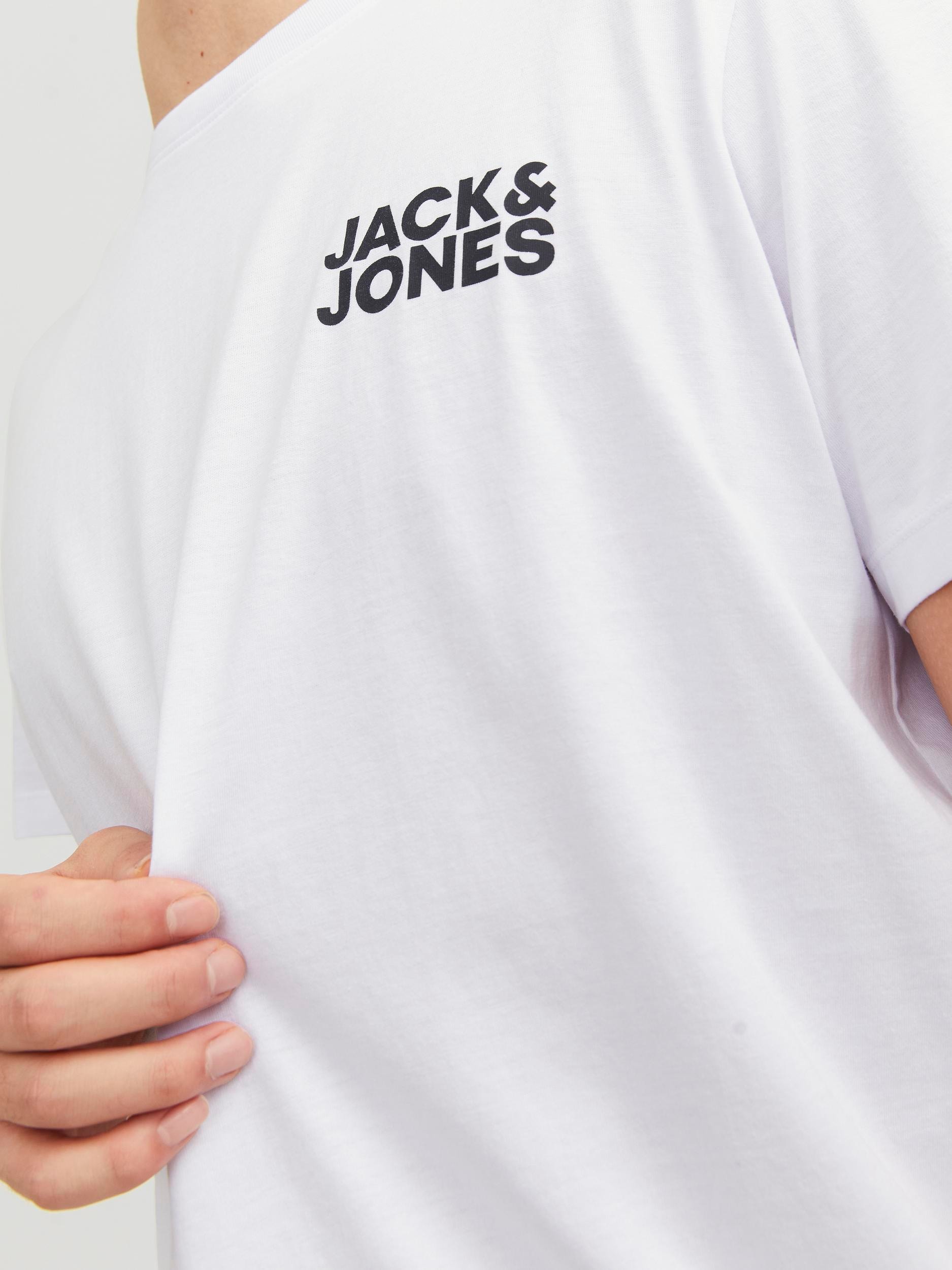 Jack & Jones Rundhalsshirt »JJECORP LOGO TEE SS«, mit Logo Print
