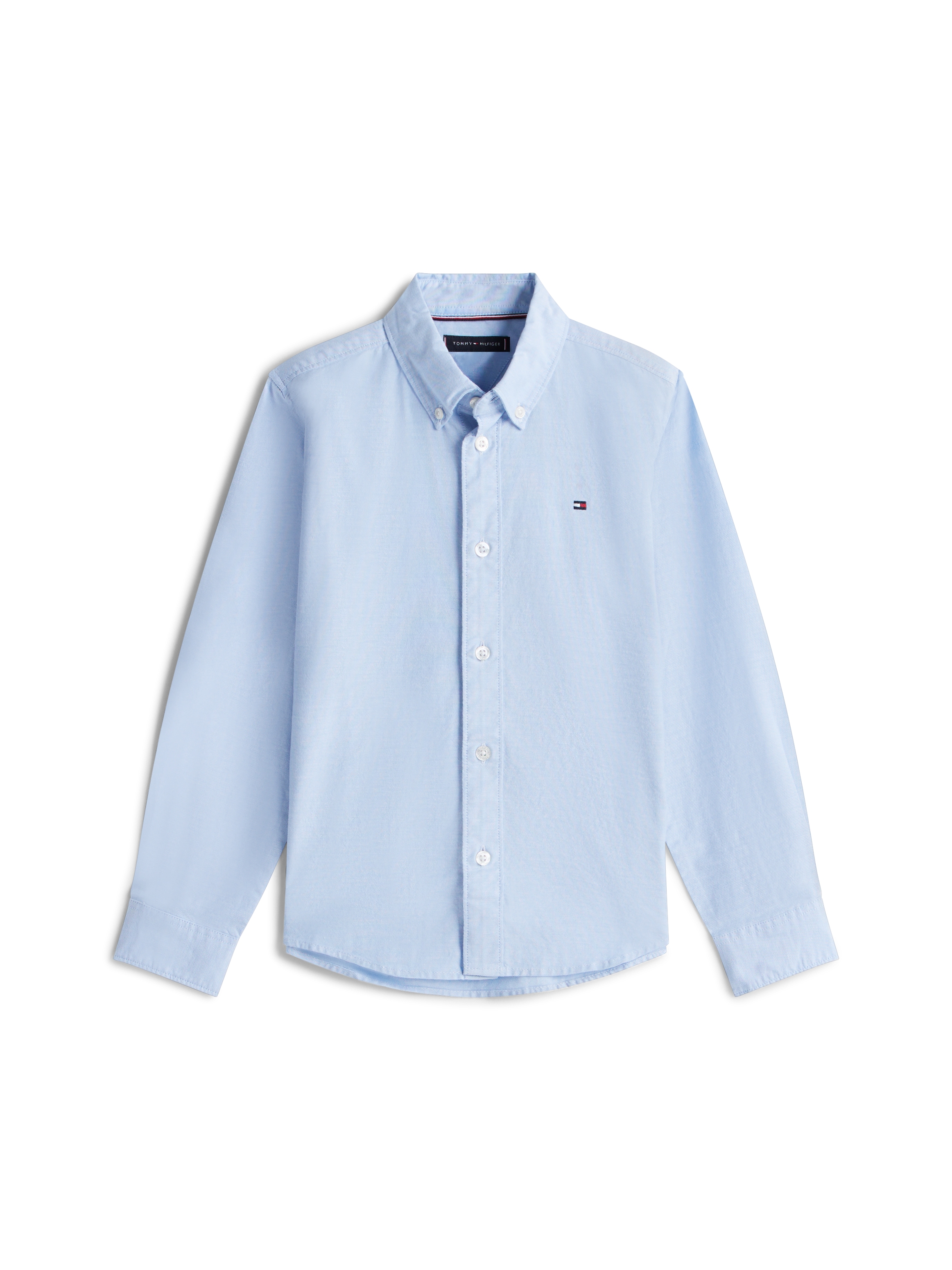 Tommy Hilfiger Langarmhemd »FLAG OXFORD SHIRT LS«, mit Logostickerei