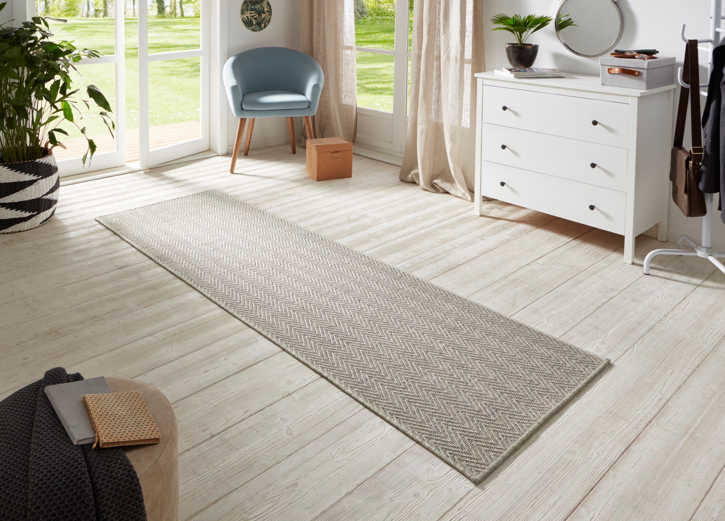 HANSE Home Läufer »Nature 500«, rechteckig, 5 mm Höhe, Flachgewebe, In- & Outdoor, Rutschfest, Flur, Küche, Garten, Terrasse