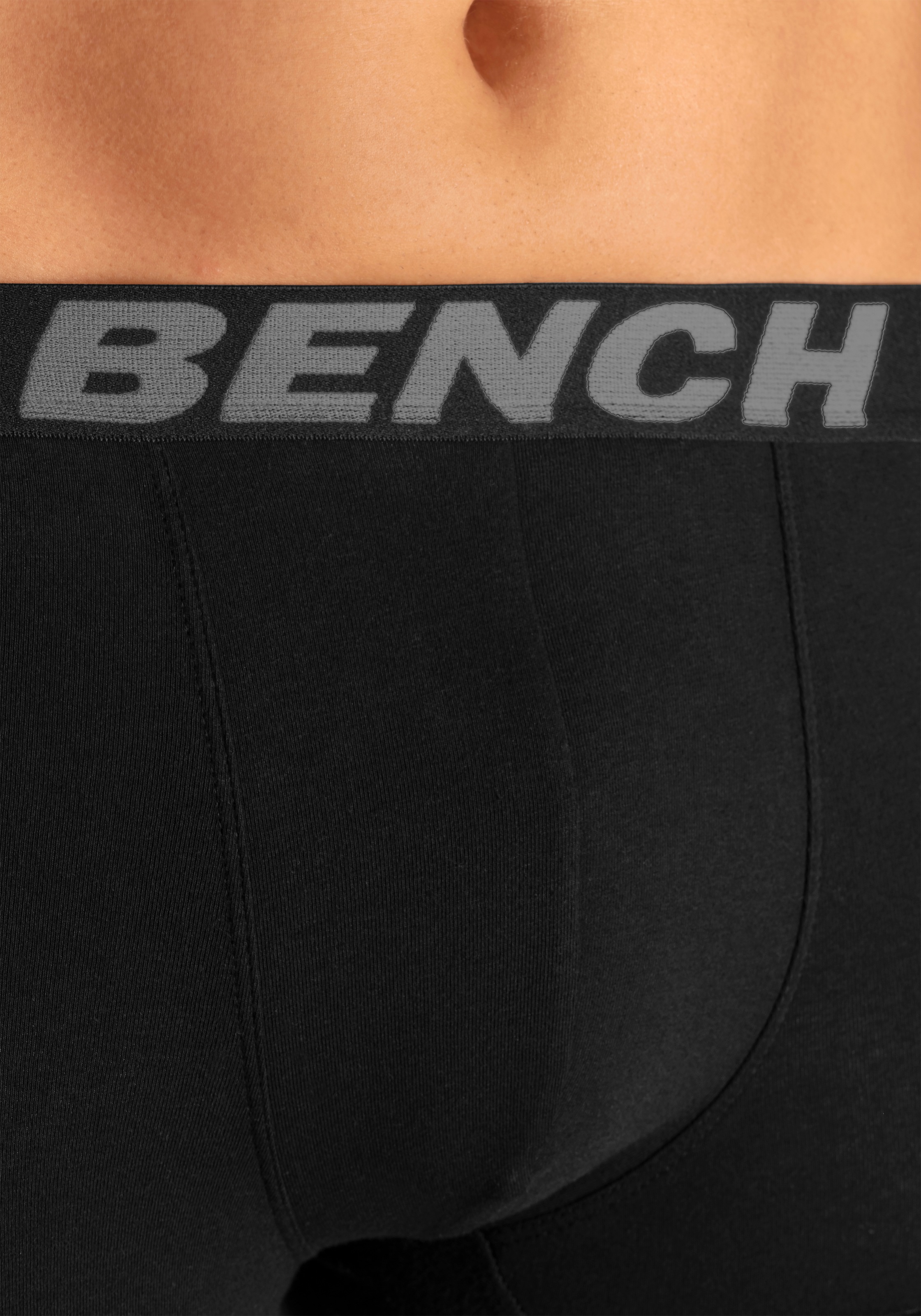 Bench. Boxer »Boxershorts für Herren«, (Packung, 4 St.), Unterhose mit längerer Beinform aus Baumwollmischung