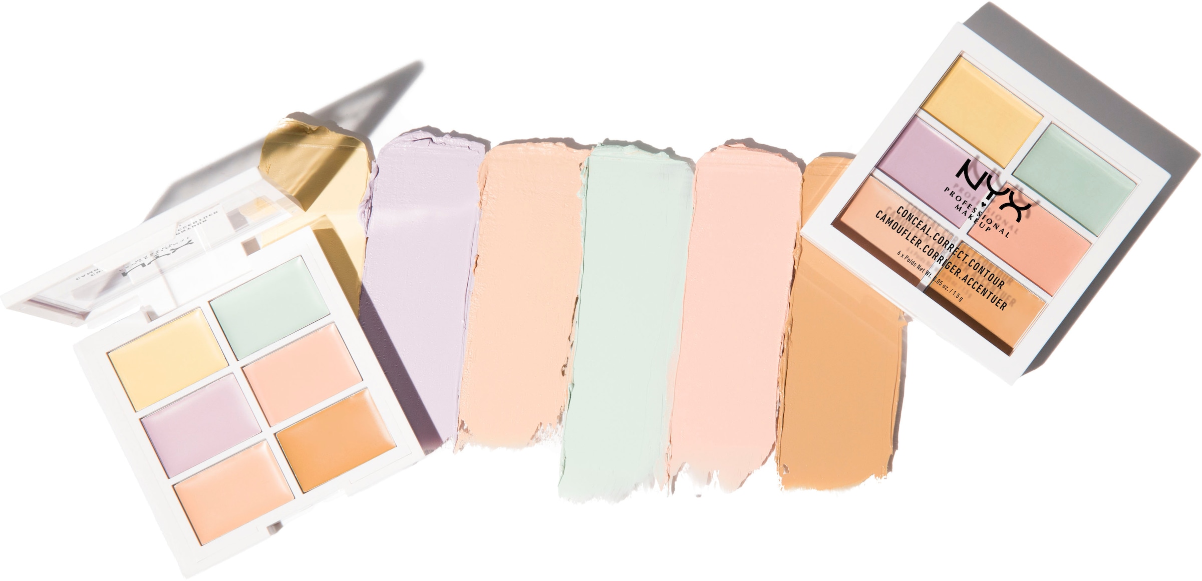 NYX Concealer »NYX Professional Makeup Color Correcting Palette«, mit hoher Deckkraft