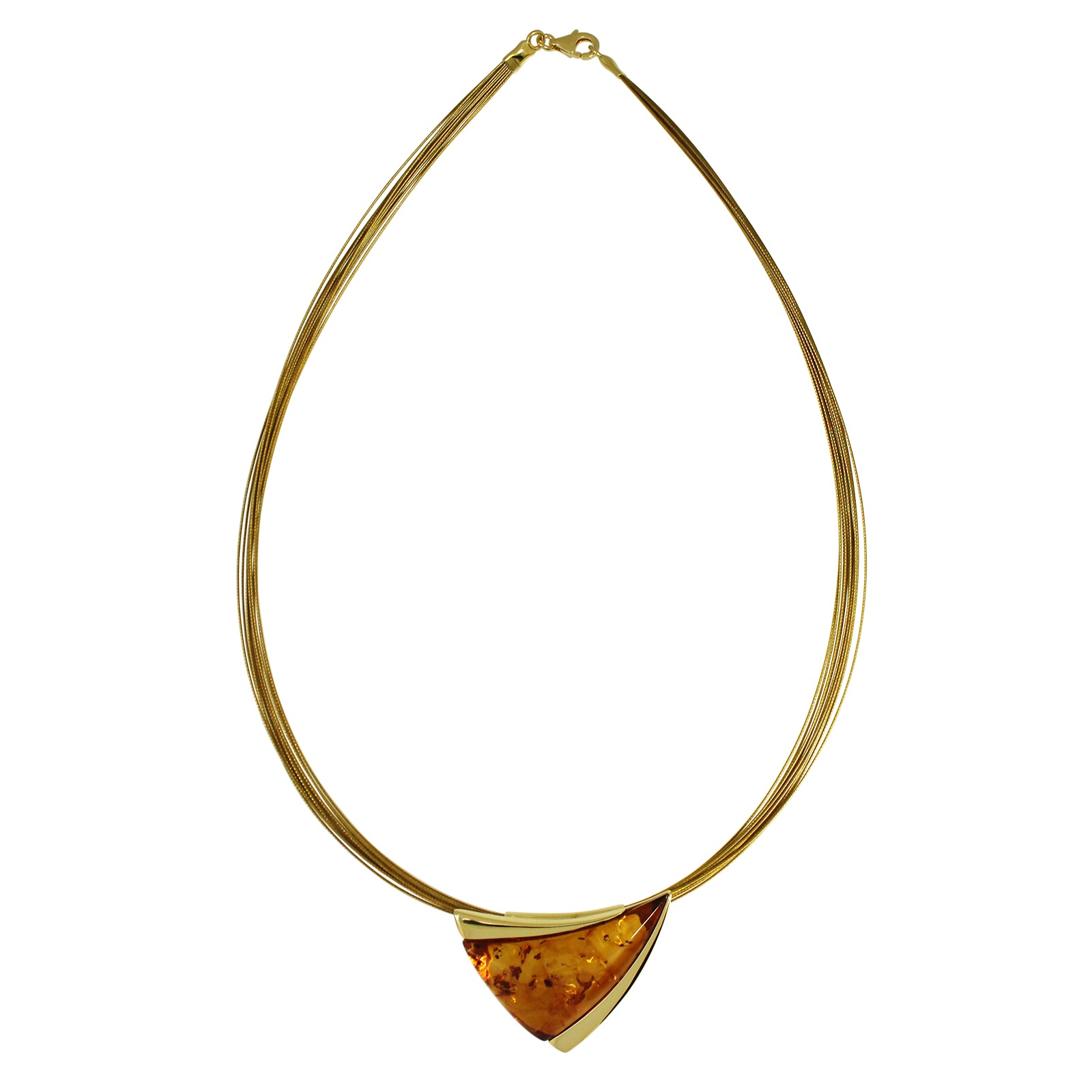 OSTSEE-SCHMUCK Collier »- Imke 40 - Silber 925/000, vergoldet - Bernstein«