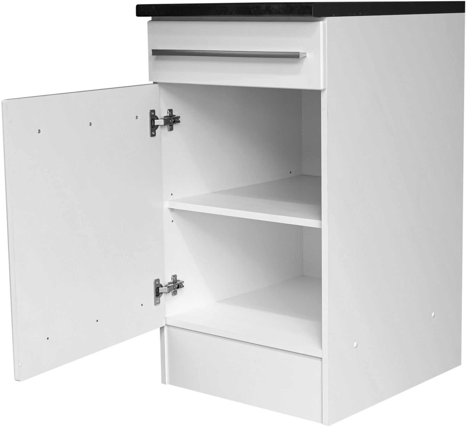 BASIC by Balculina Unterschrank »Jazz 50er Unterschrank, Küchenschrank BxHxT 50x90x60 cm« 1 Stk. tlg. Unterschrank mit 1 Tür , 1 Schubkasten und 1 Einlegeboden