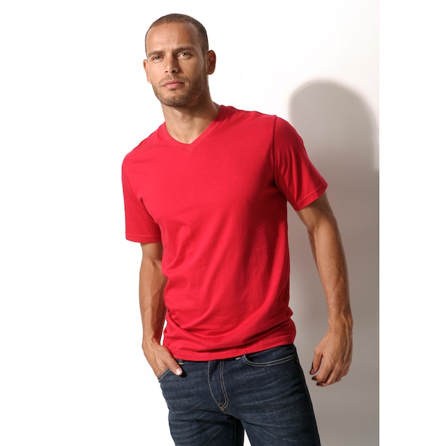 H.I.S Unterziehshirt, (Packung, 3 St.), mit V-Ausschnitt aus Baumwolle,  Unterhemd, T-Shirt online bestellen bei OTTO