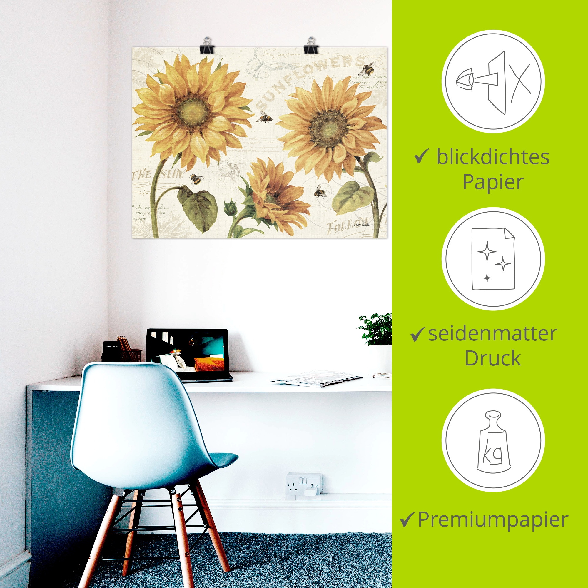 Artland Wandbild »Under the Sun III« 1 Stk. tlg. als Alubild, Leinwandbild, Poster, Wandaufkleber in verschied. Größen