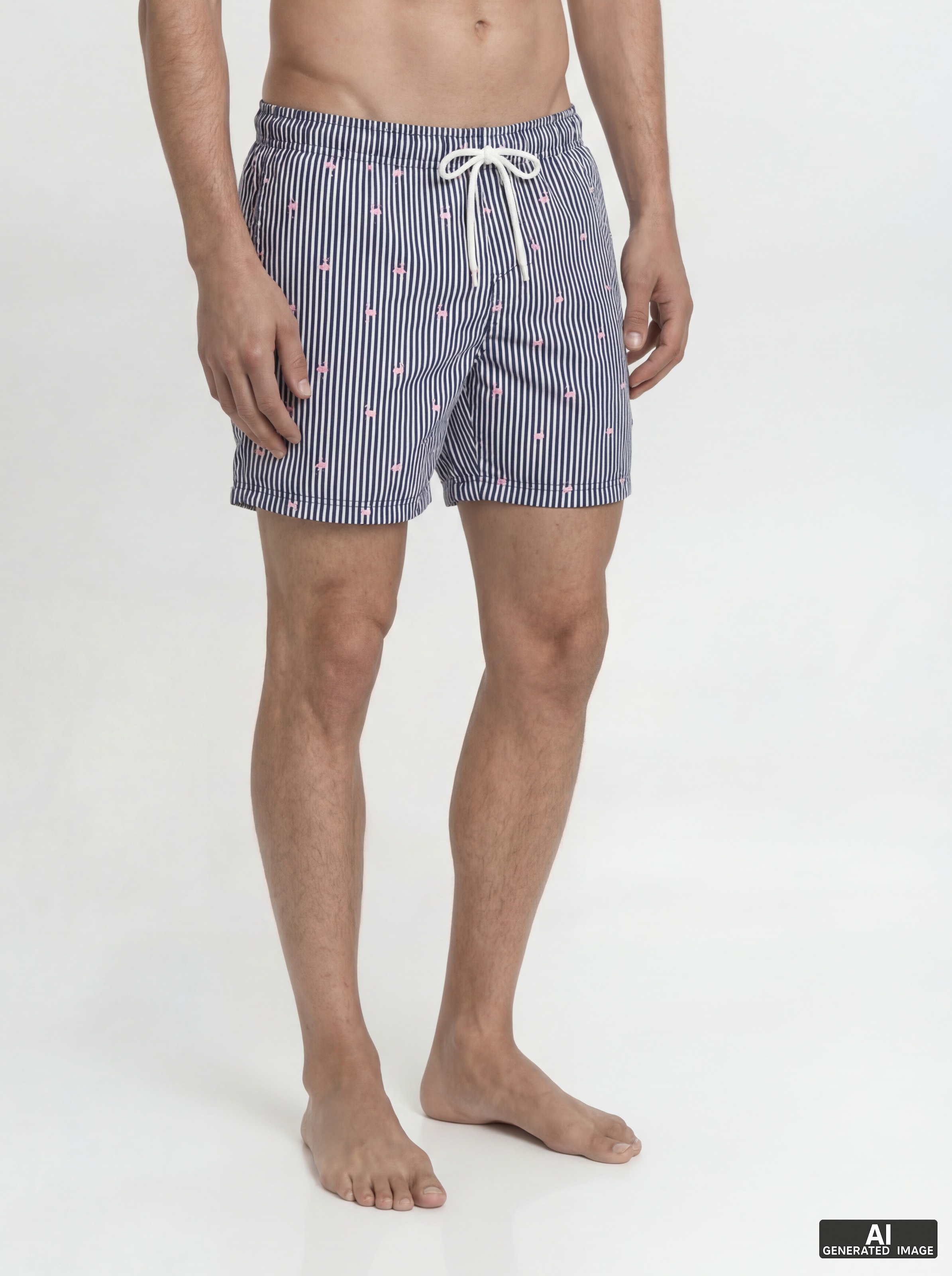 Jack & Jones Badeshorts »JPSTMAUI BREEZE MINI STRIPE SWIM SRT SN« Kunstfaser, normal geschnitten