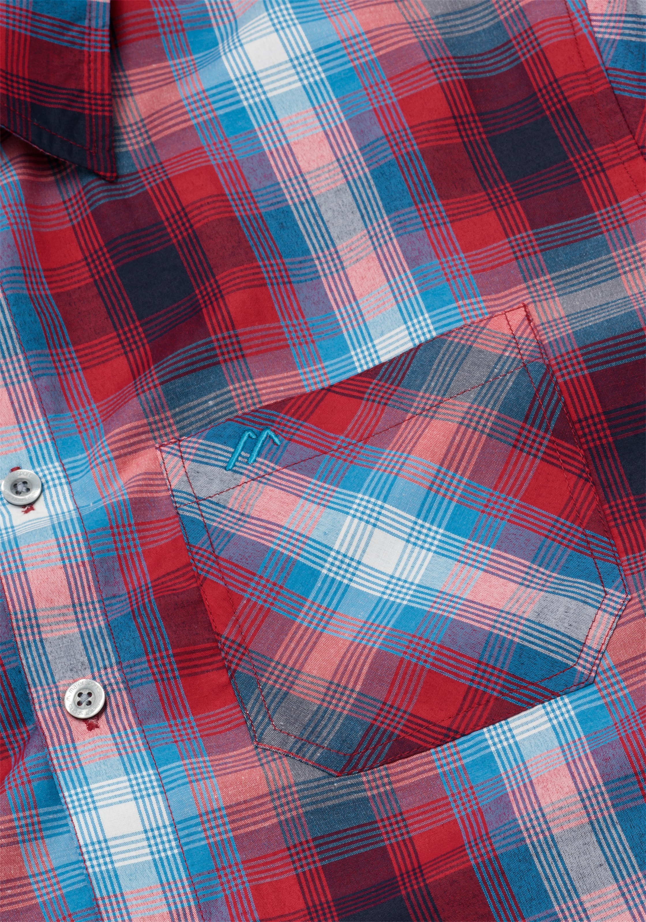 Maier Sports Funktionshemd »Claas« Herren Hemd langarm, karriertes Freizeithemd, Langarmhemd, Regular Fit