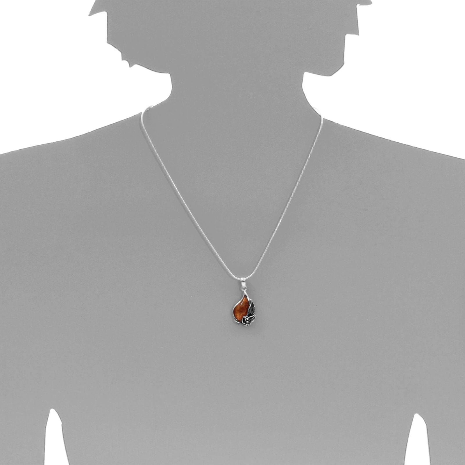 OSTSEE-SCHMUCK Kette mit Anhänger »- Jana 35 - Silber 925/000 - Bernstein«