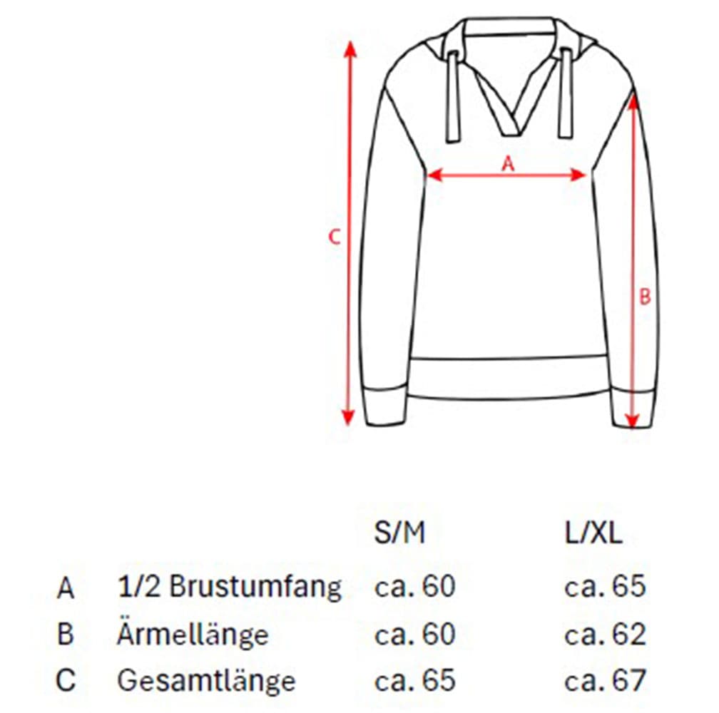 Zwillingsherz Kapuzenpullover »"Herz"«, mit figurumspielendem, lässigem Schnitt, One Size