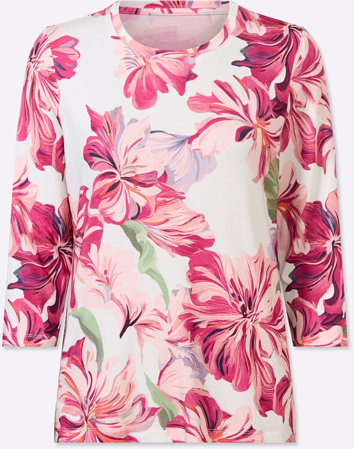 Lady 3/4-Arm-Shirt »Rundhals-Shirt« 1 tlg.