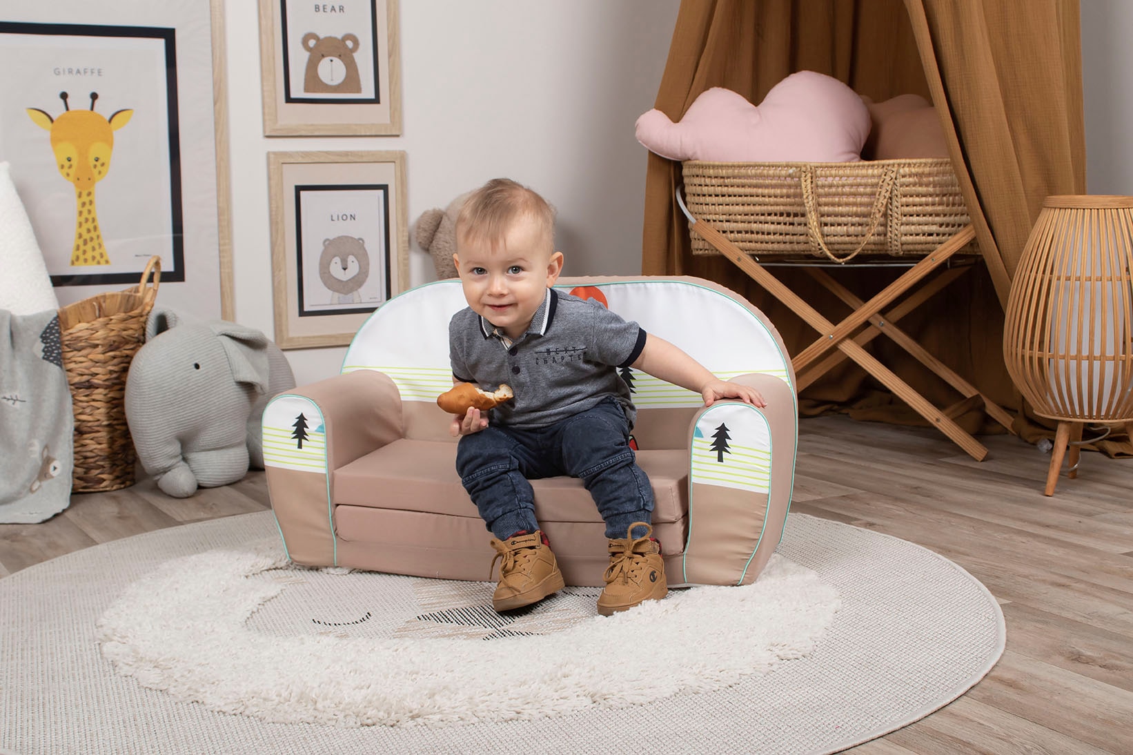 Knorrtoys® Sofa »Giraffe on Tour«, für Kinder; Made in Europe