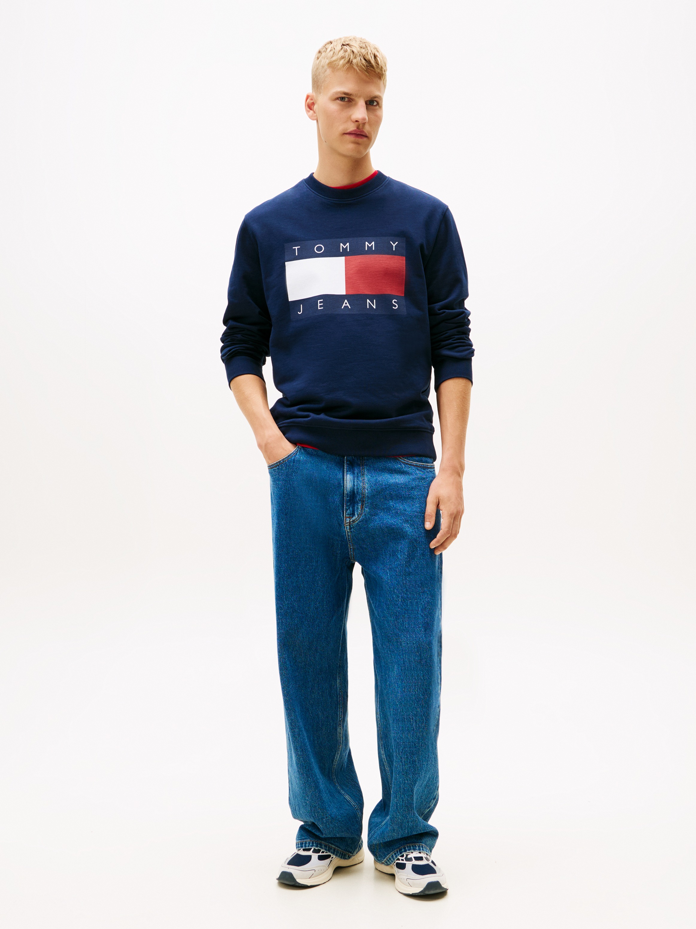 Tommy Jeans Sweatshirt »TJM BIG FLAG CREWNECK«, regular fit
