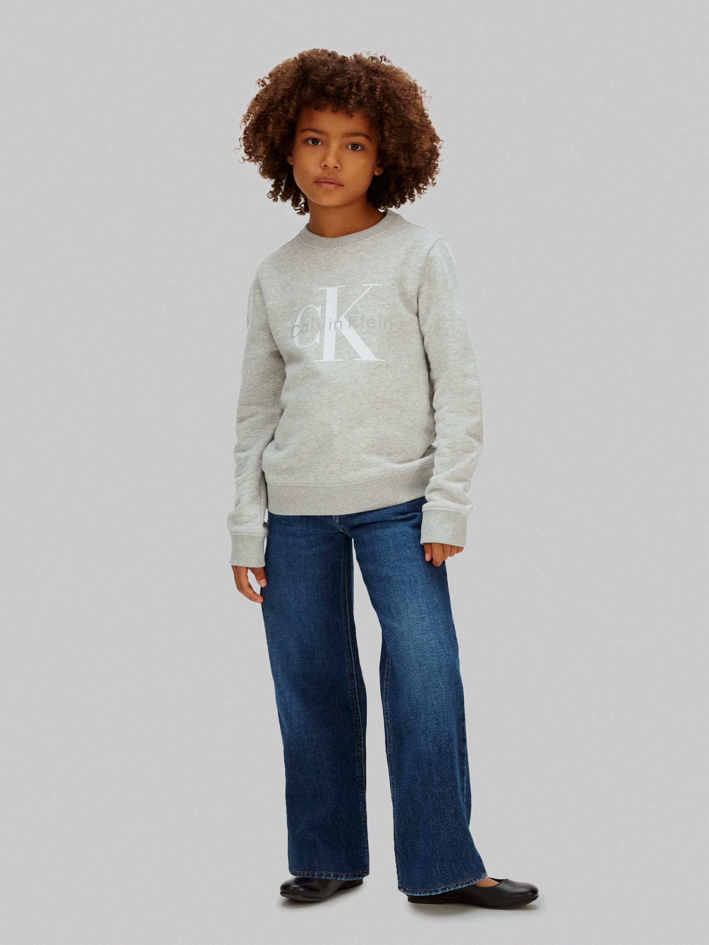 Calvin Klein Jeans Sweatshirt »MONO LOGO«, Regular fit für Kinder, mit Logoschriftzug
