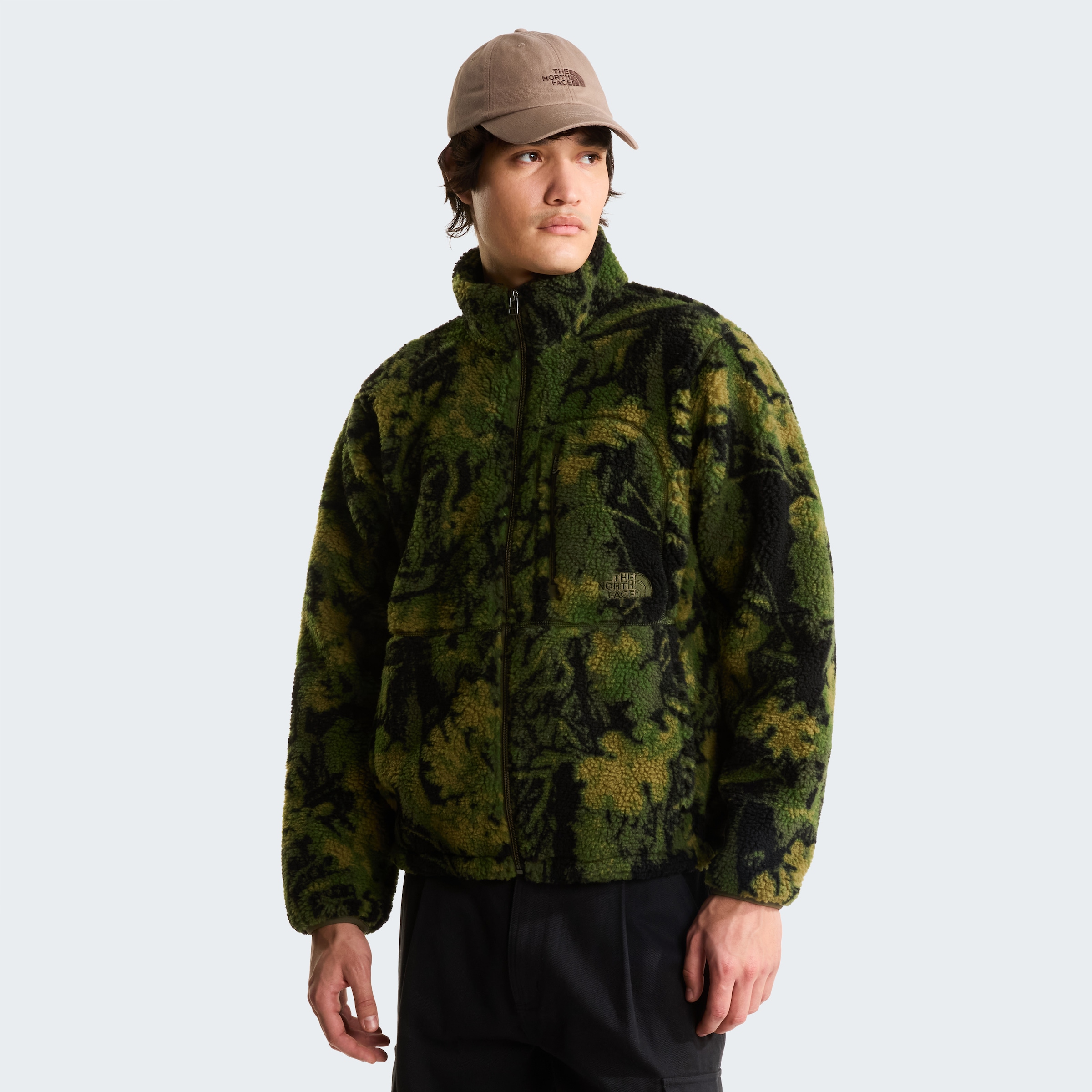 The North Face Fleecejacke »M EXTREME PILE 2 FZ JACKET -PRINT« mit sportlichem Schnitt, aus Fleece, für Fitness
