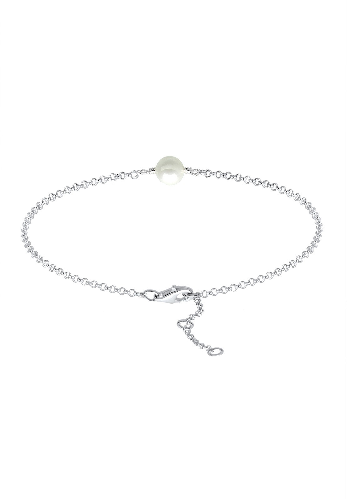 Elli Fußkette »Fußschmuck Perle 925 Sterling Silber«