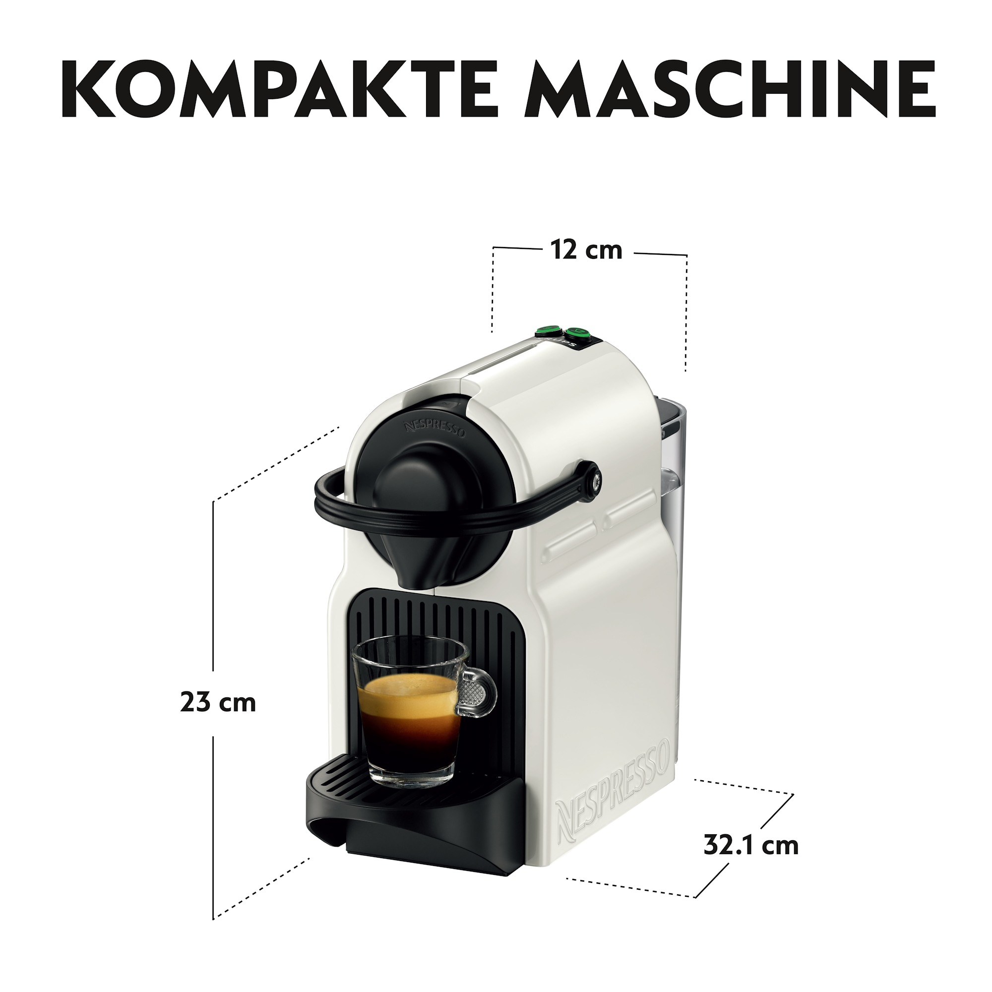 Nespresso Kapselmaschine »XN1001 Inissia von Krups« Wassertankkapazität: 0,7 Liter, inkl. Willkommenspaket mit 7 Kapseln
