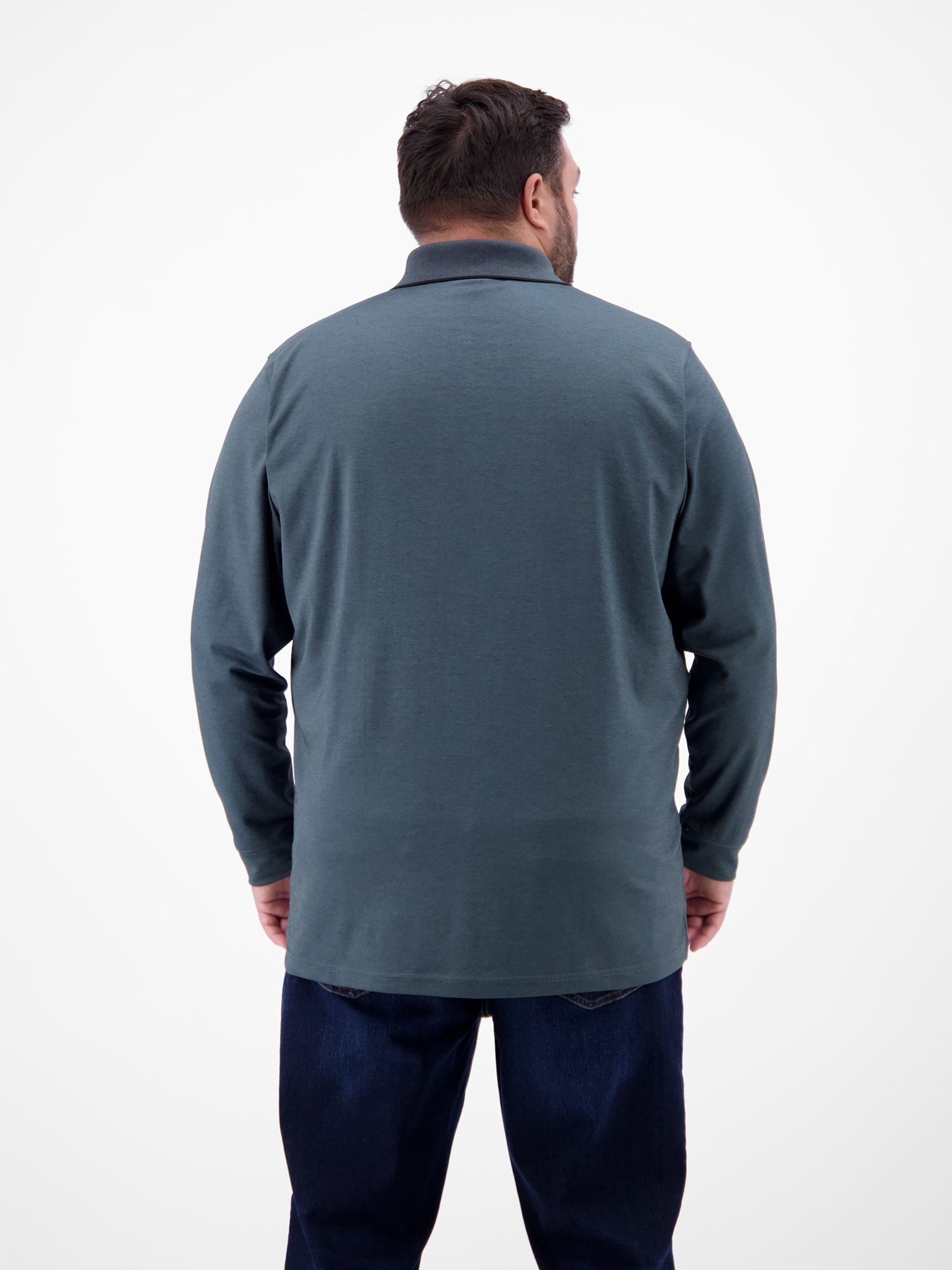 LERROS Poloshirt »Langarm Polo mit Brusttasche in Grossen Grössen«