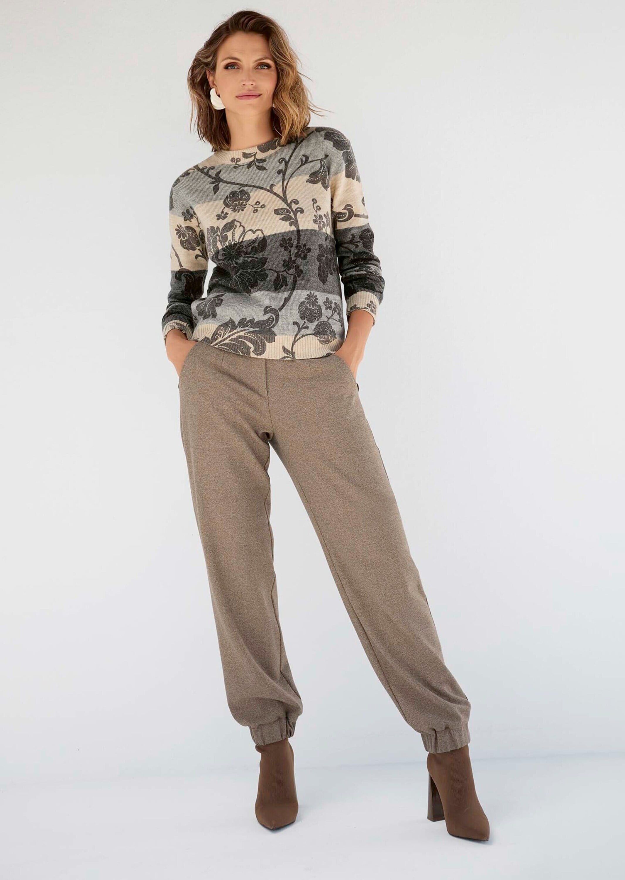 MADELEINE Cargohose »Cargo-Pants Lässige Damenhose mit Gürtel und Gummisaum«