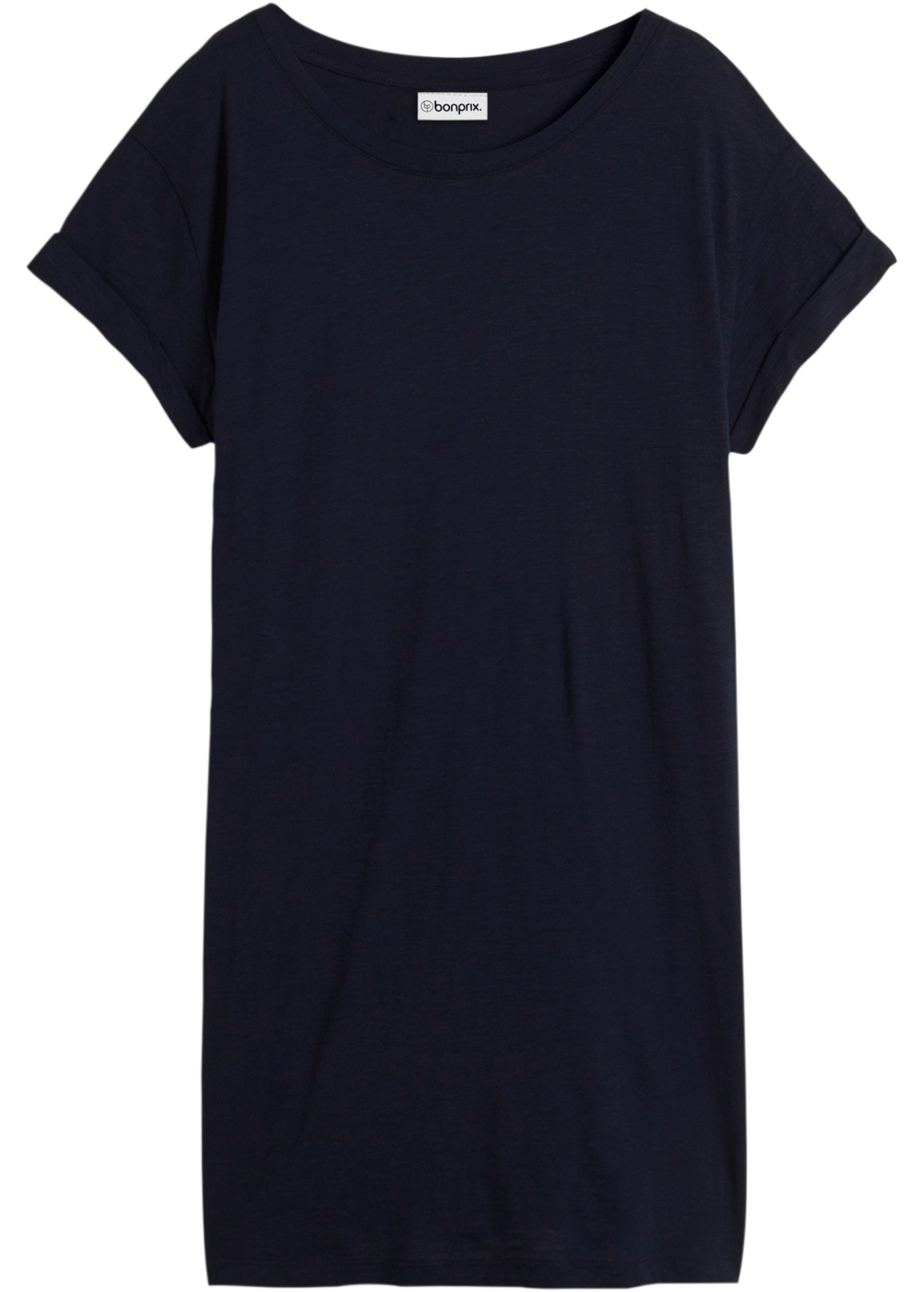 bonprix Longshirt bequeme Passform, lang, aus reiner Baumwolle