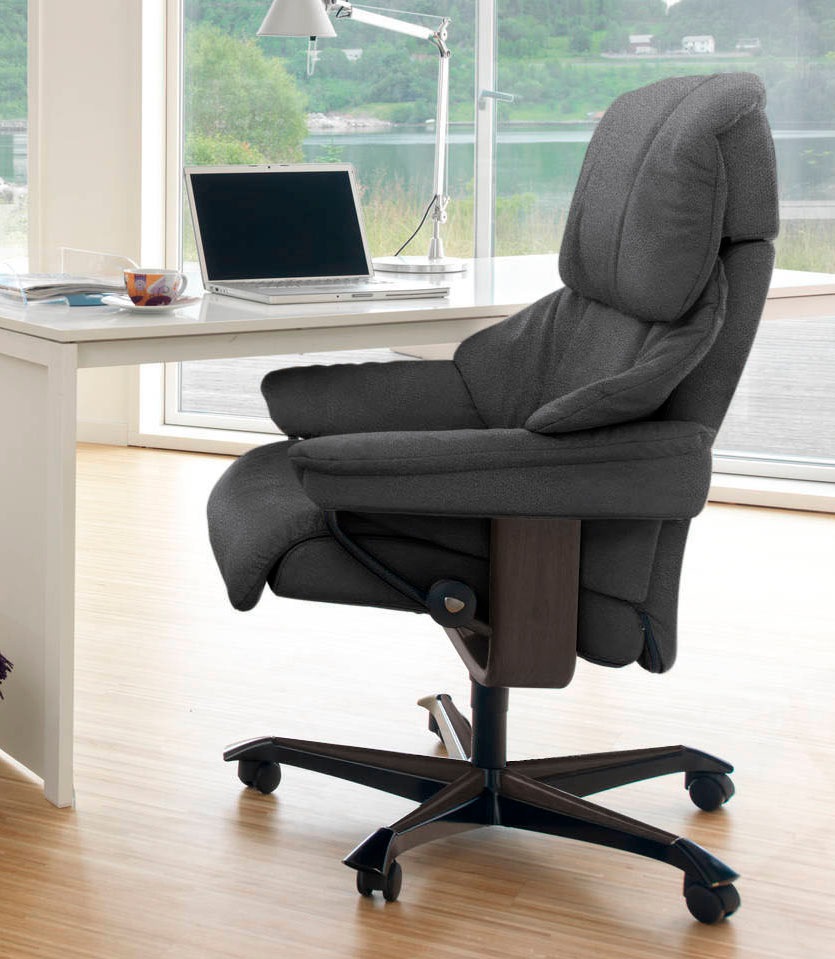 Stressless® Relaxsessel »Reno«, mit Home Office Base, Größe M, Gestell Wenge