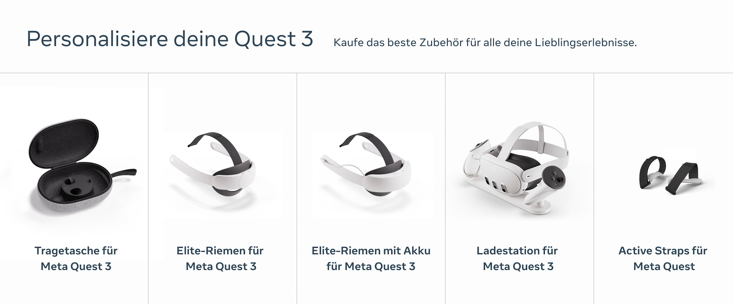 Meta Virtual-Reality-Brille »Quest 3 Active Straps«