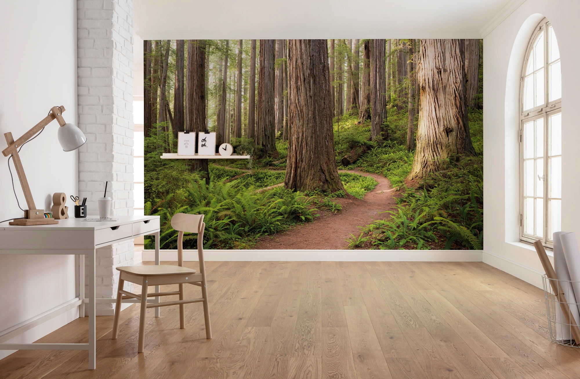 Komar Vliestapete »Digitaldruck Vlies - Redwood Trail - Größe 450 x 280 cm«, bedruckt, Wohnzimmer, Schlafzimmer