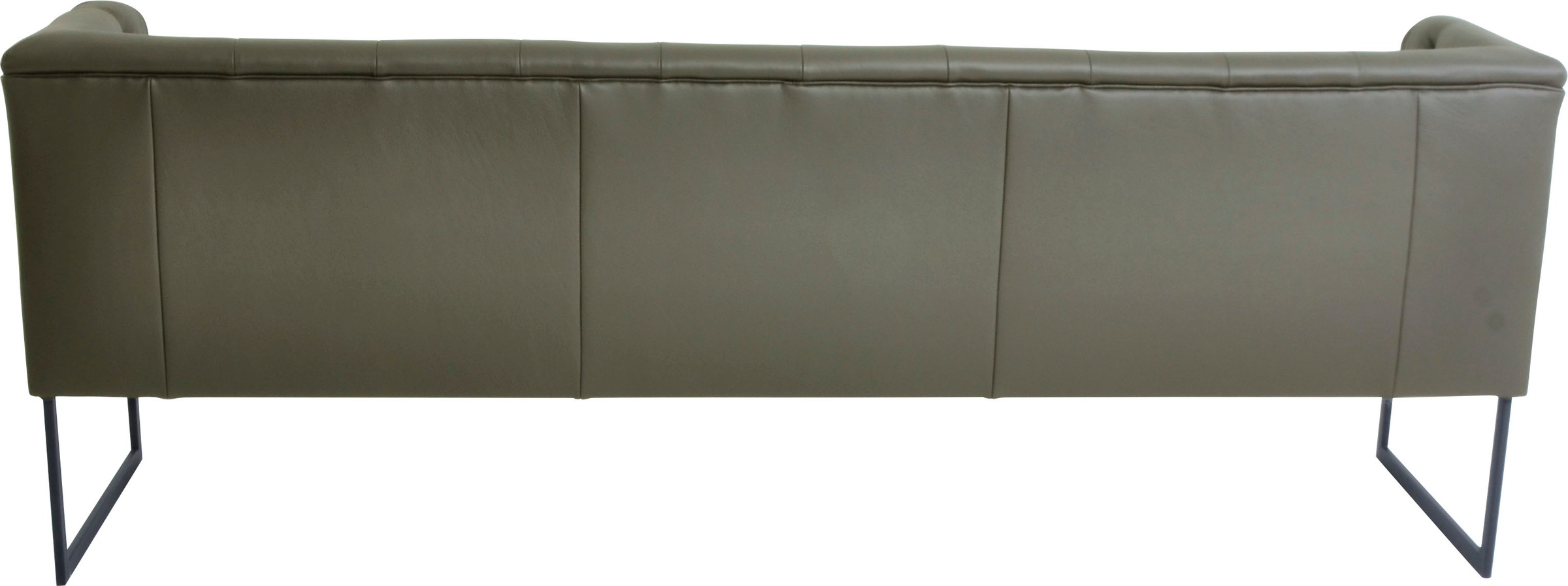 K+W Komfort & Wohnen Polsterbank »Creso«, im modernen Chesterfield-Look, mit schwarzen Kufenfüßen