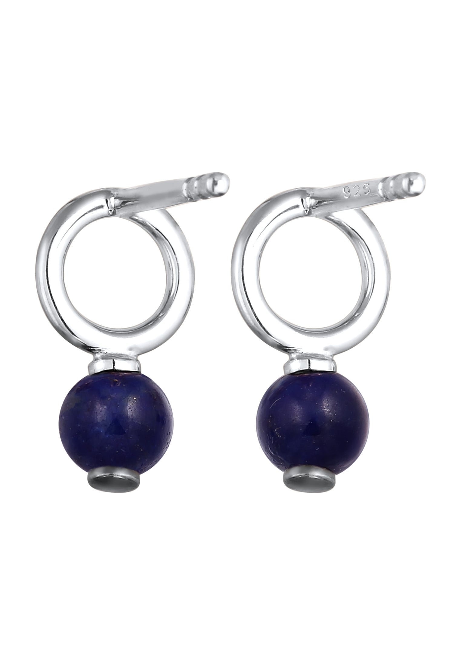 Elli Paar Ohrstecker »Ohrringe Ohrstecker Lapis Lazuli Blau 925 Sterling Silber«
