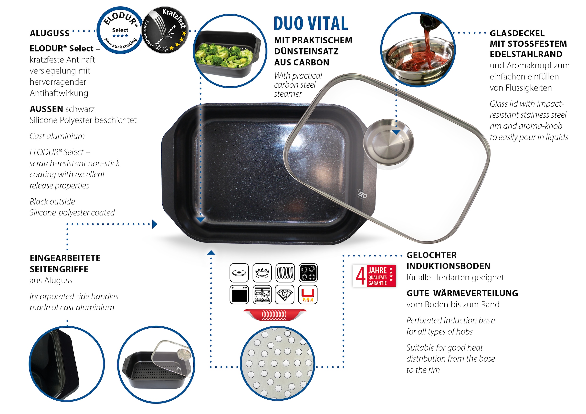 Elo Bräter »Duo Vital« Aluminiumguss