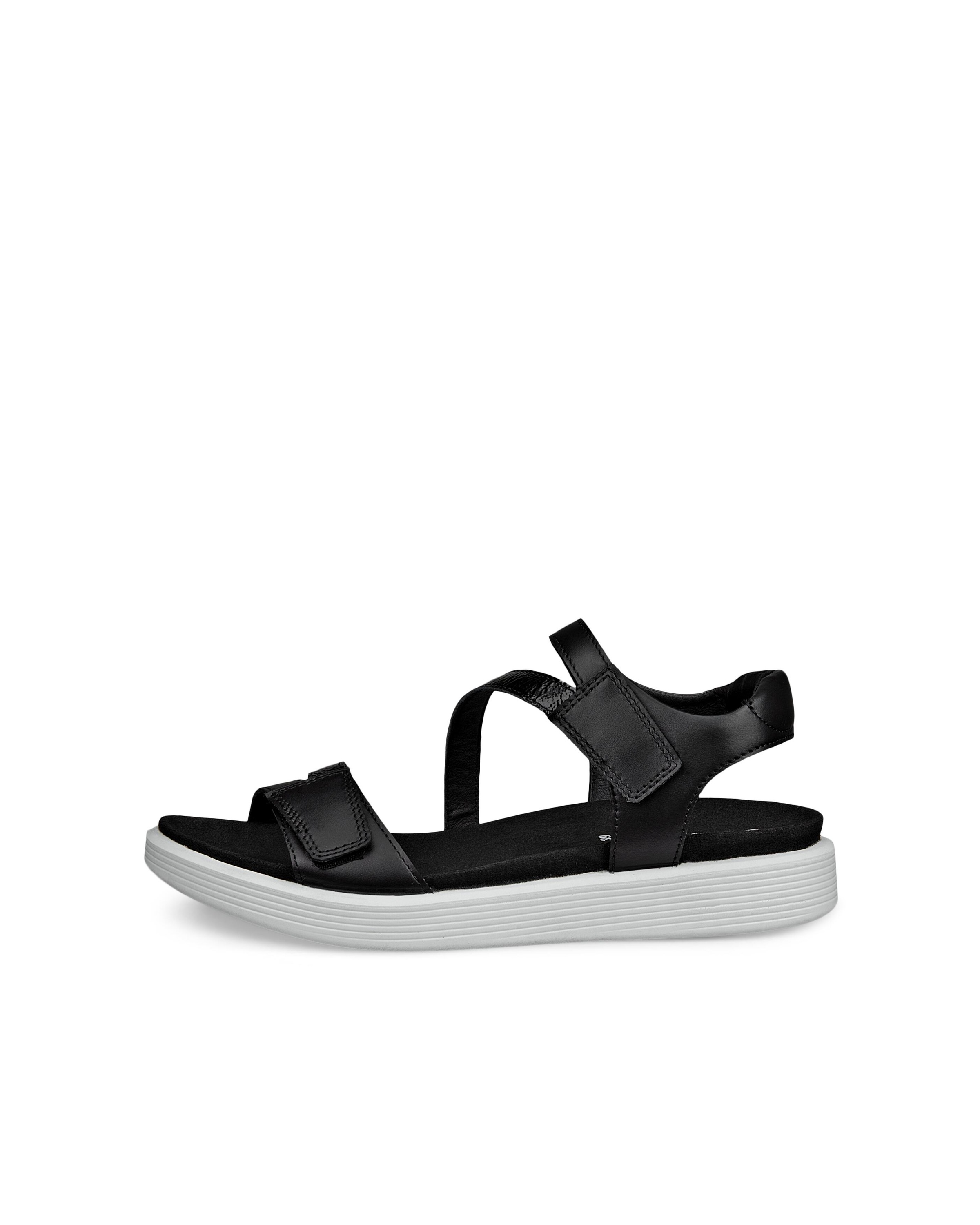 Ecco Sandale »SOFT SANDAL W 3-STRAP«  Riemchensandale, Sommerschuh, Klettschuh mit Fußbett