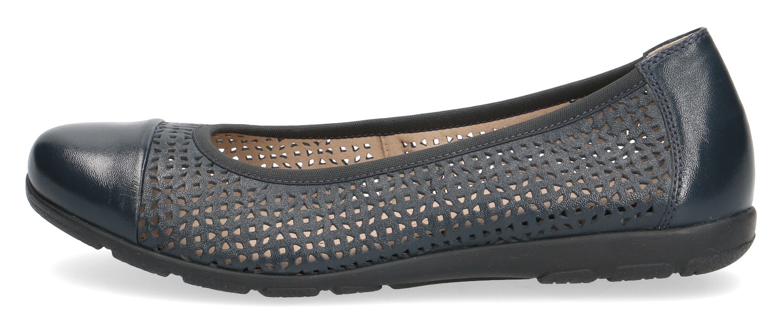 Caprice Ballerina, Slipper, Bequemschuh, Schlupfschuh mit Perforation