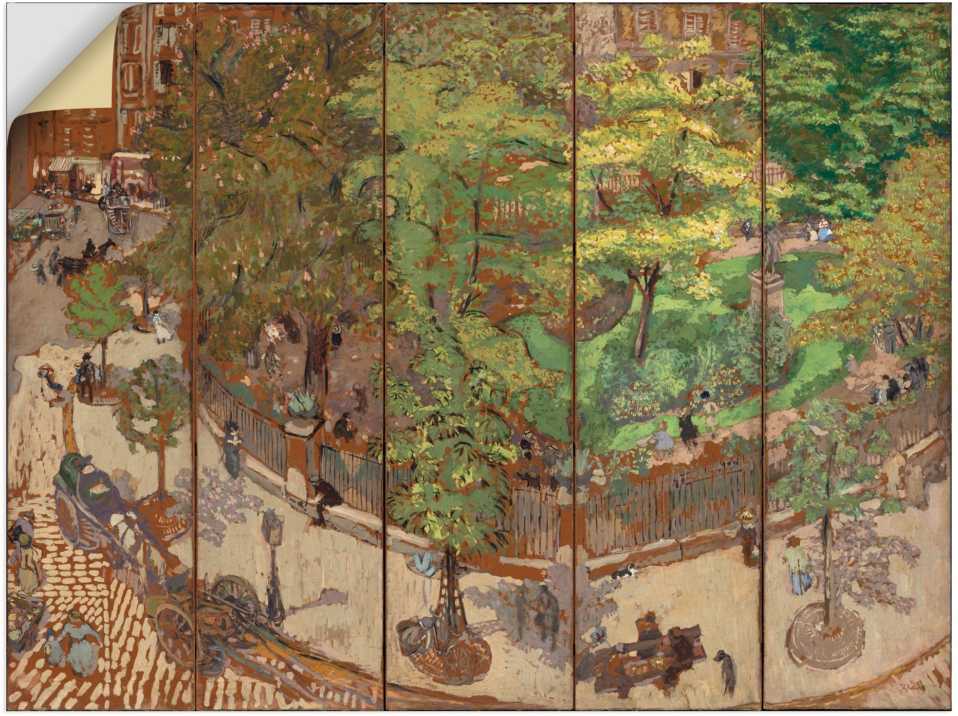 Artland Wandbild »Place Vintimille. 1911«, Italien, (1 St.), in vielen Größen & Produktarten - Alubild / Outdoorbild für den Außenbereich, Leinwandbild, Poster, Wandaufkleber / Wandtattoo auch für Badezimmer geeignet