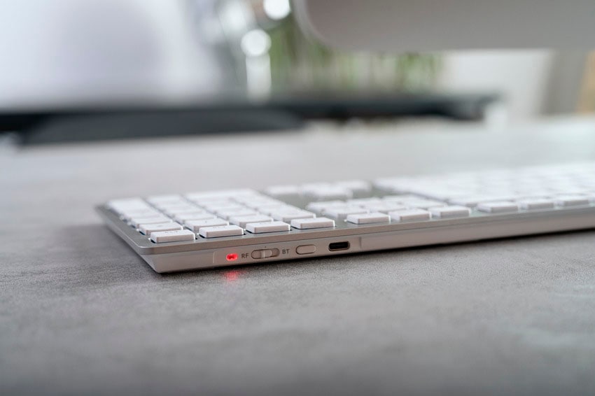 Cherry Wireless-Tastatur »KW 9100 SLIM FOR MAC« (USB-Anschluss | Ziffernblock)