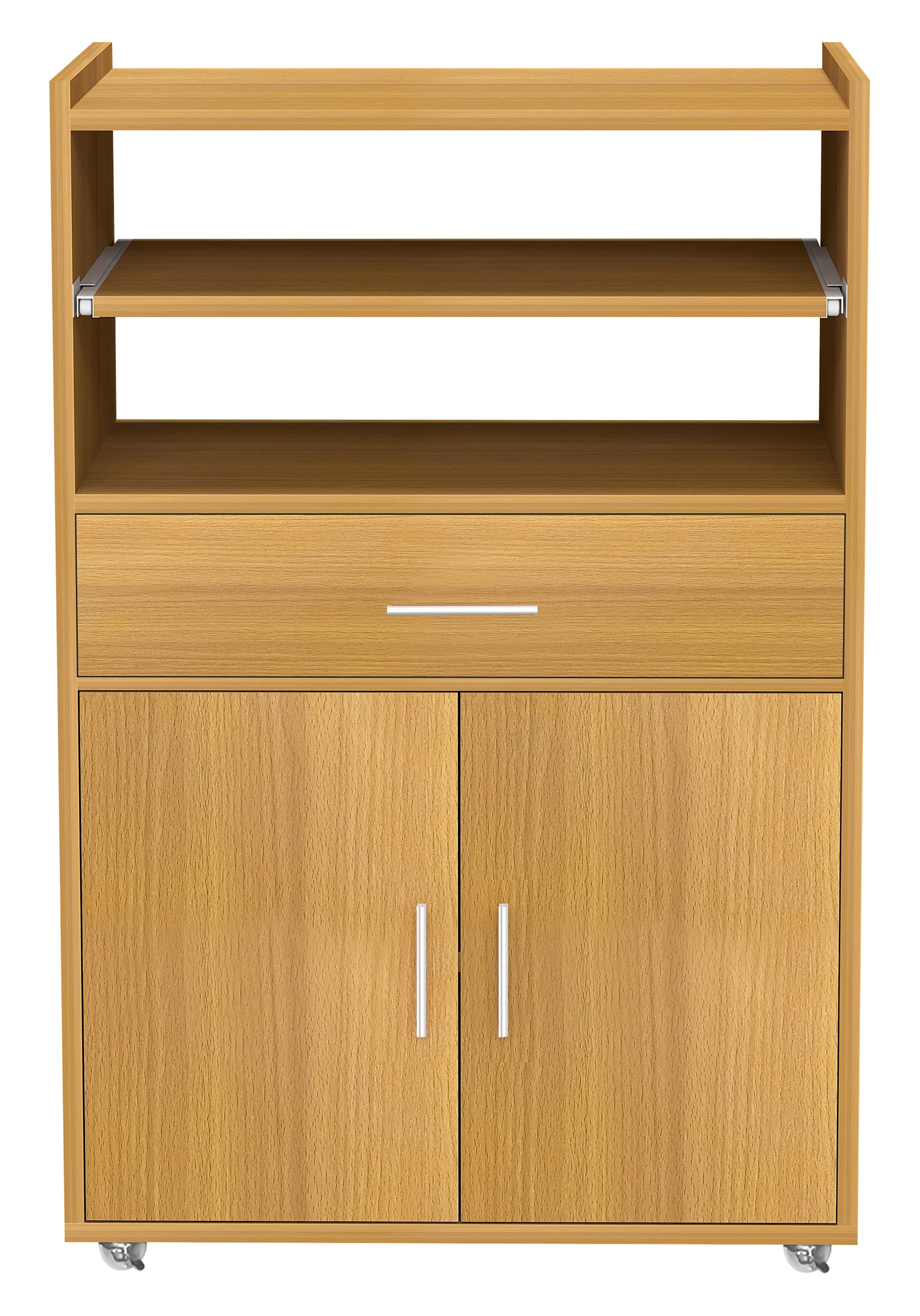 VCM Beistellschrank »VCM Küchenwagen | Rollwagen | Stellmaße gesamt: H. 92 x B. 59 x T. 40 cm | ausreichend Stauraum | rollbar | Servierwagen - Kiola«, (1 St.)