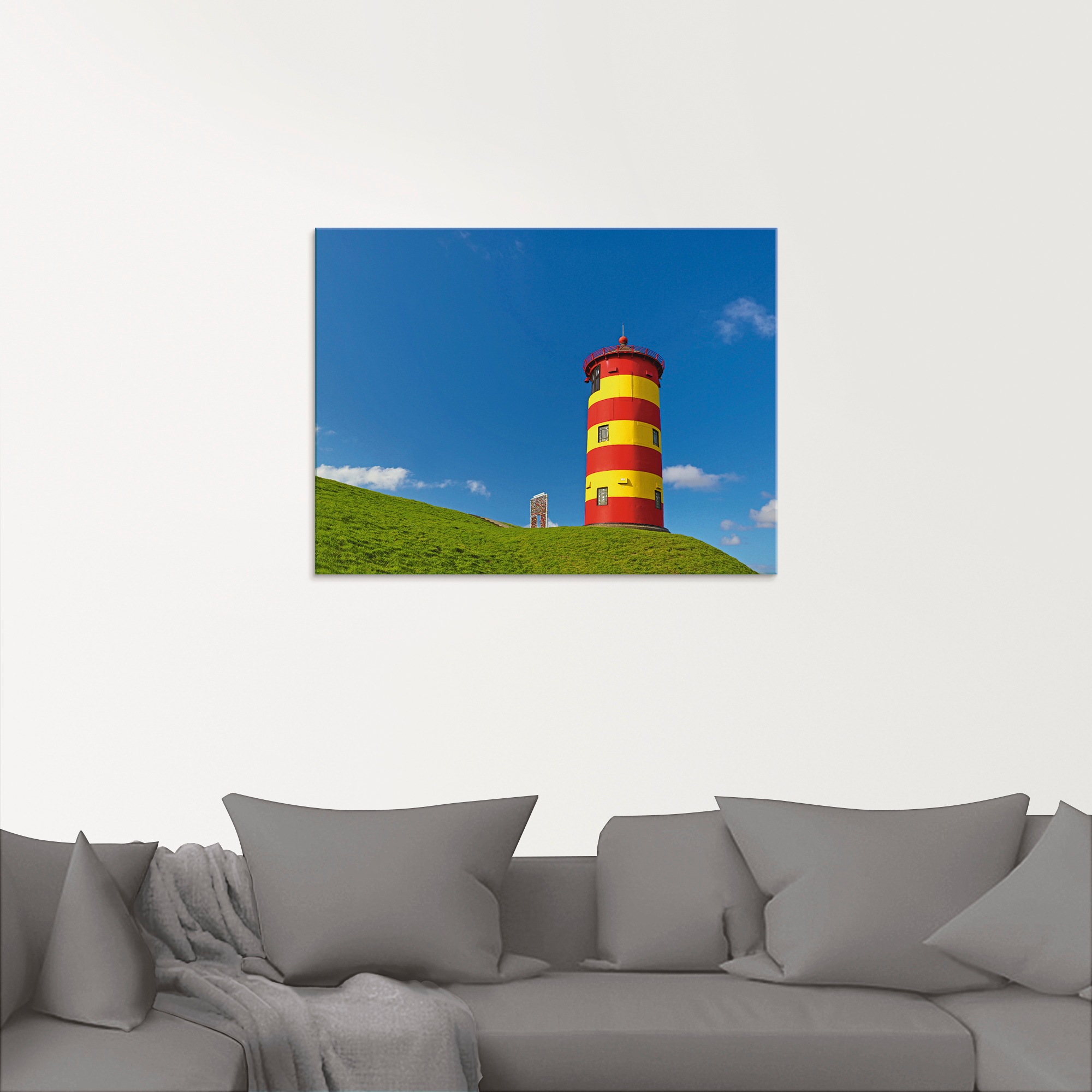 Artland Glasbild »Pilsumer Leuchtturm«, Gebäude, (1 St.), in verschiedenen Größen