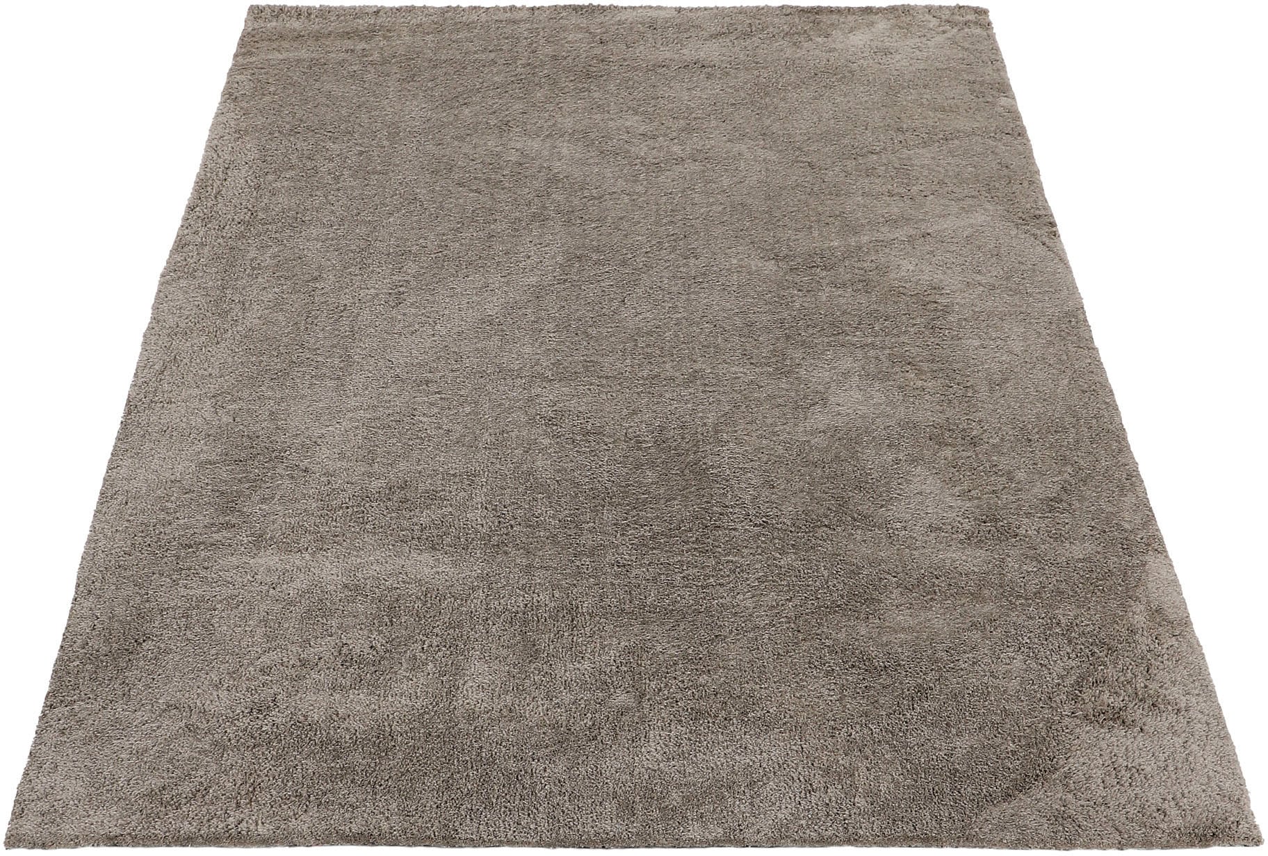 carpetfine Hochflor-Teppich »Silky«, rechteckig, 20 mm Höhe, Shaggy, Langflor, uni, besonders weich, handarbeit