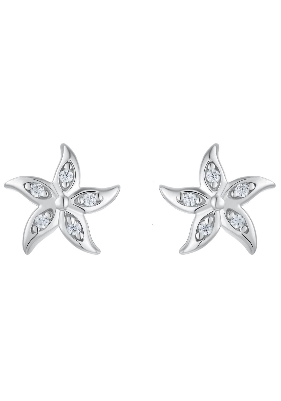 Amor Paar Ohrstecker »Starfish, 2016893«, mit Zirkonia (synth.)