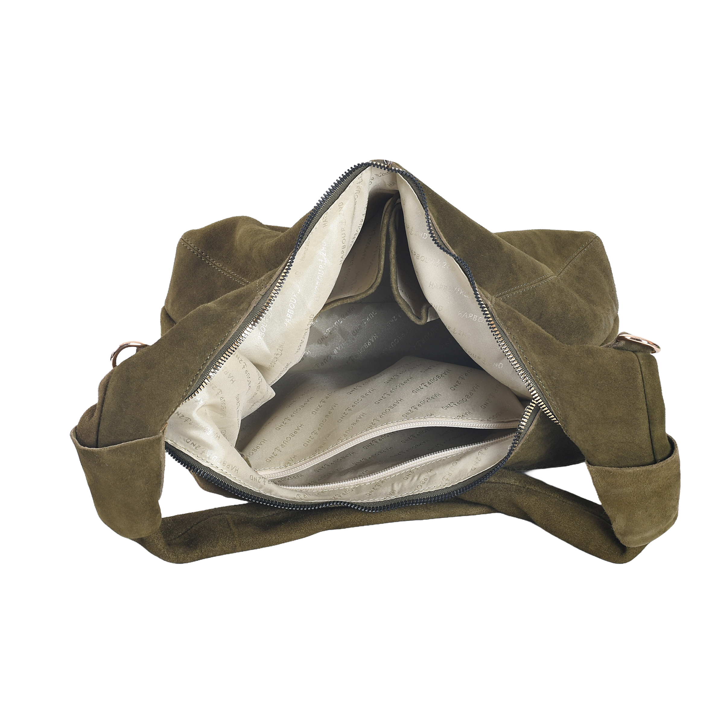 HARBOUR 2nd Hobo »Laurine« Damen Handtasche, Umhängetasche, Schultertasche mit Ziernähten