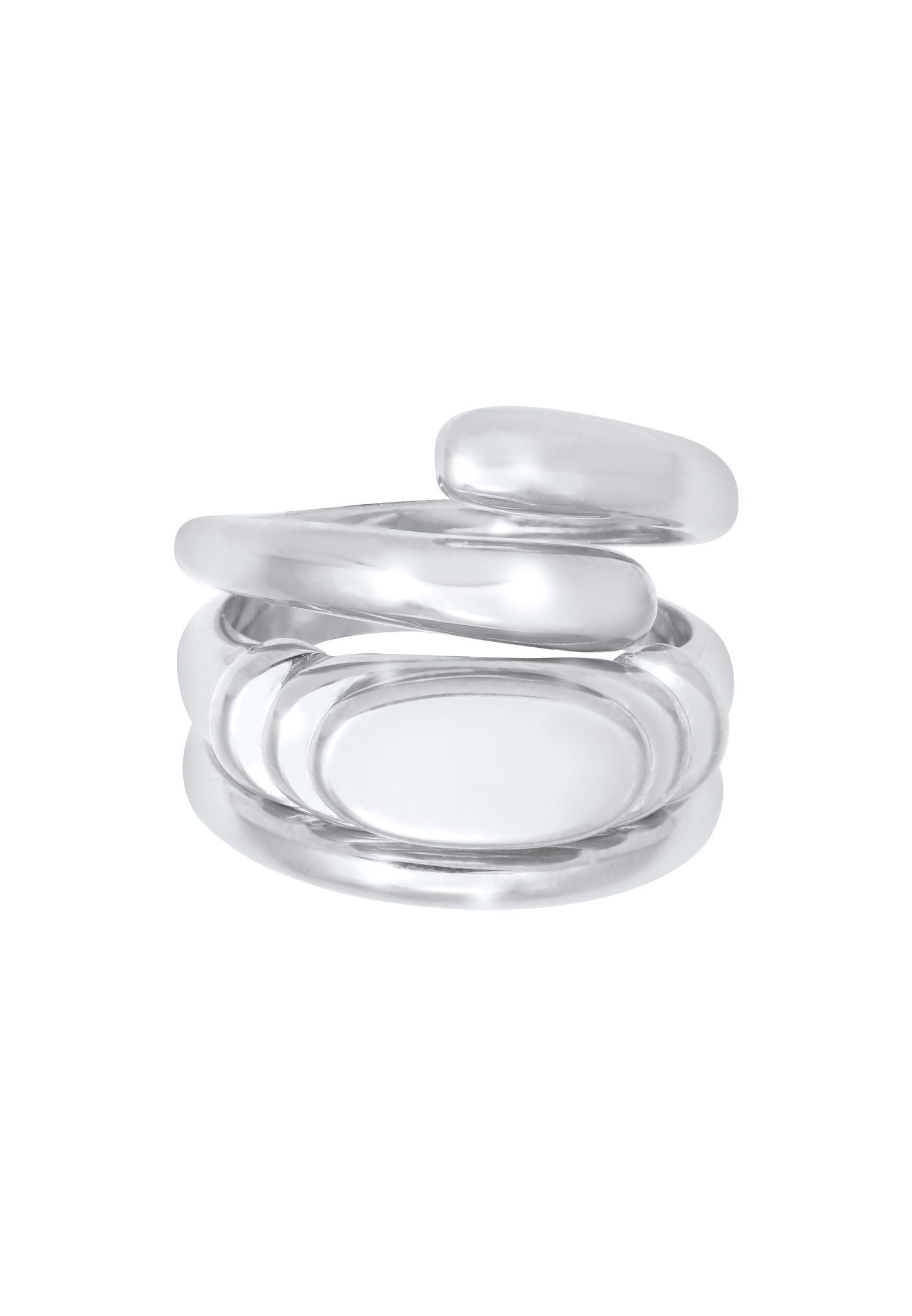Elli Premium Ring-Set »Ring Bandring Siegelring Wickelring Trio Set 925 Silber«